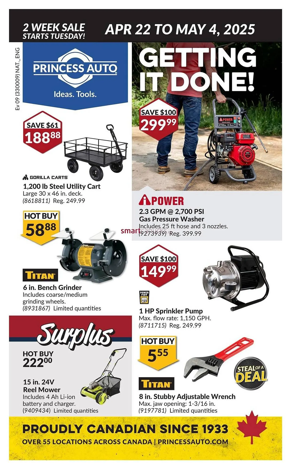 Princess Auto flyer from April 18 to April 24 2025 - flyer page 1