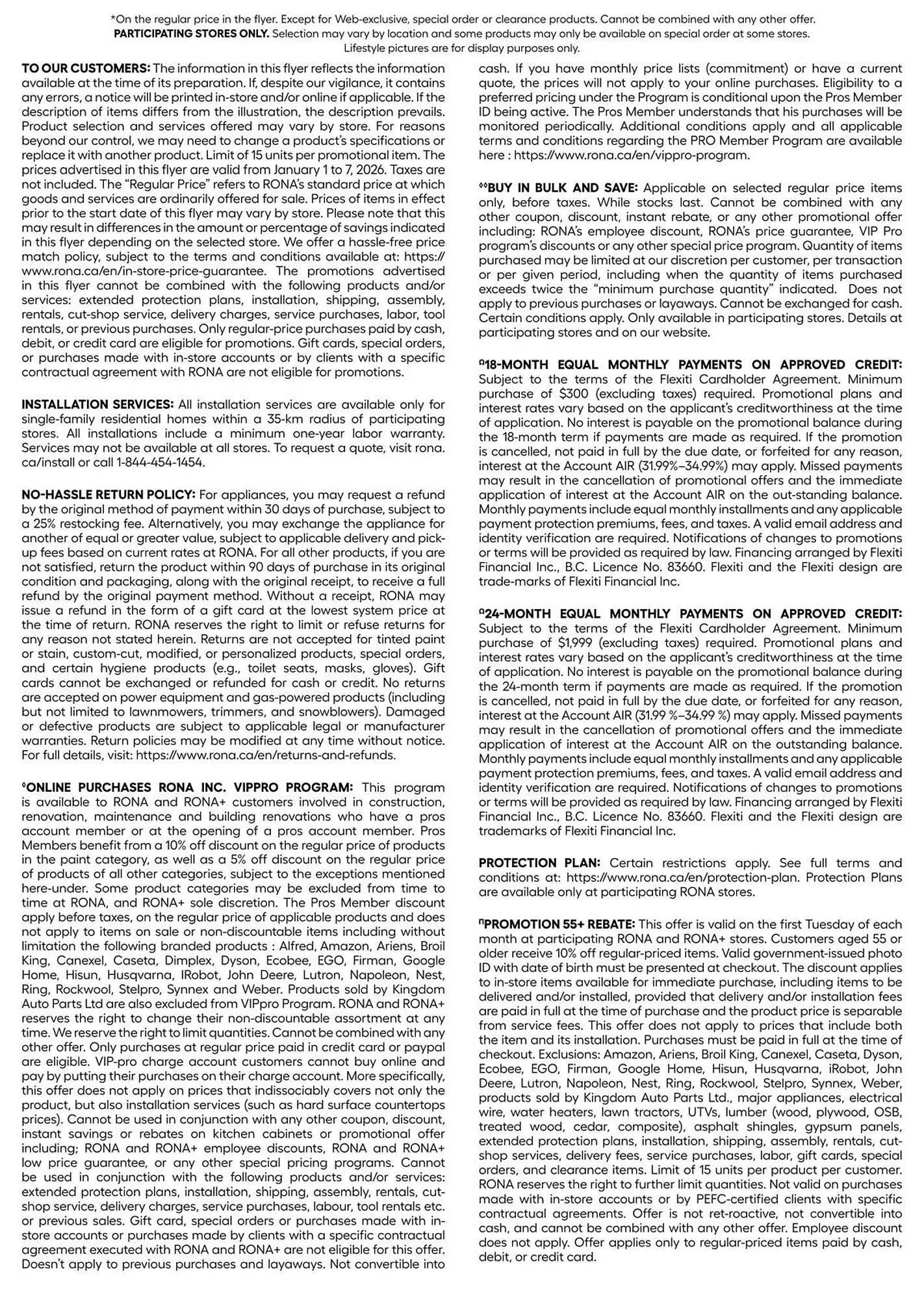 RONA flyer from January 1 to January 14 2026 - flyer page 23