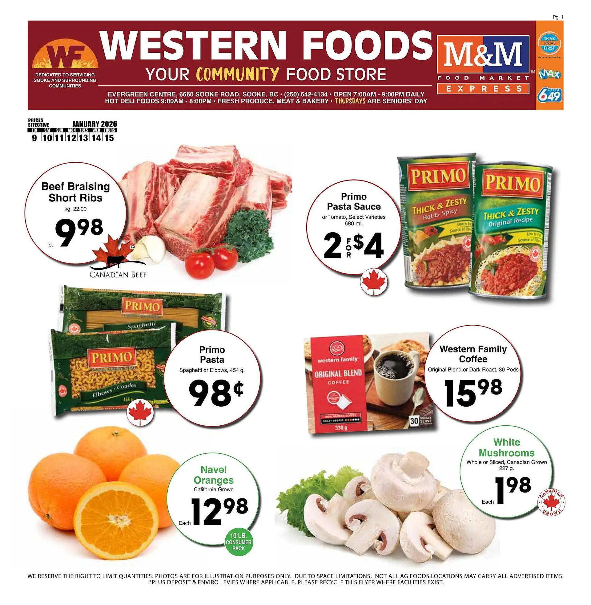 Western Foods flyer - 1