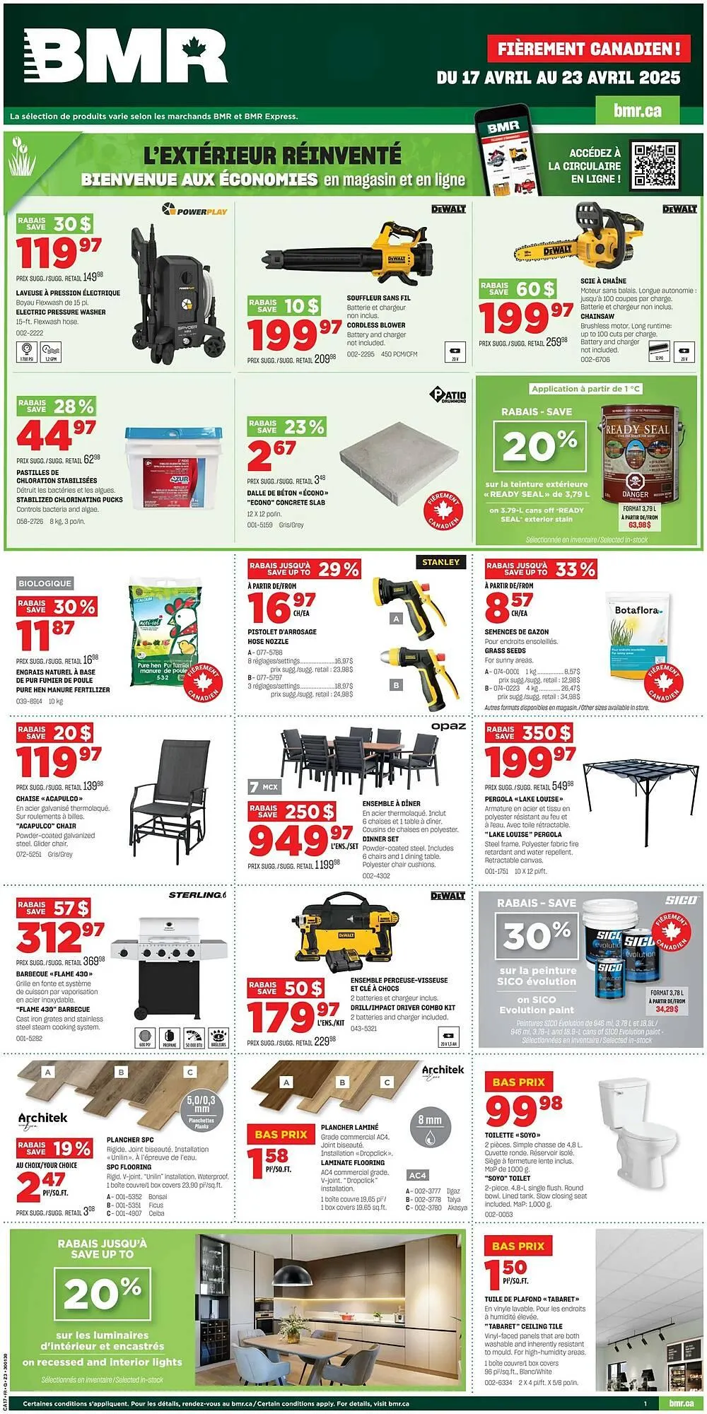 BMR flyer from April 17 to April 23 2025 - flyer page 1