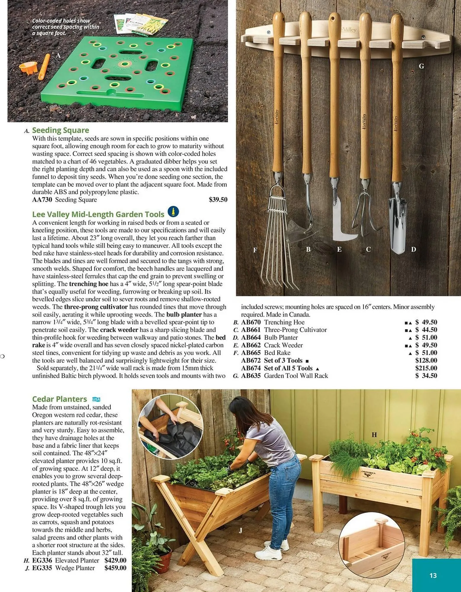 Lee Valley Tools flyer from July 8 to December 31 2025 - flyer page 13