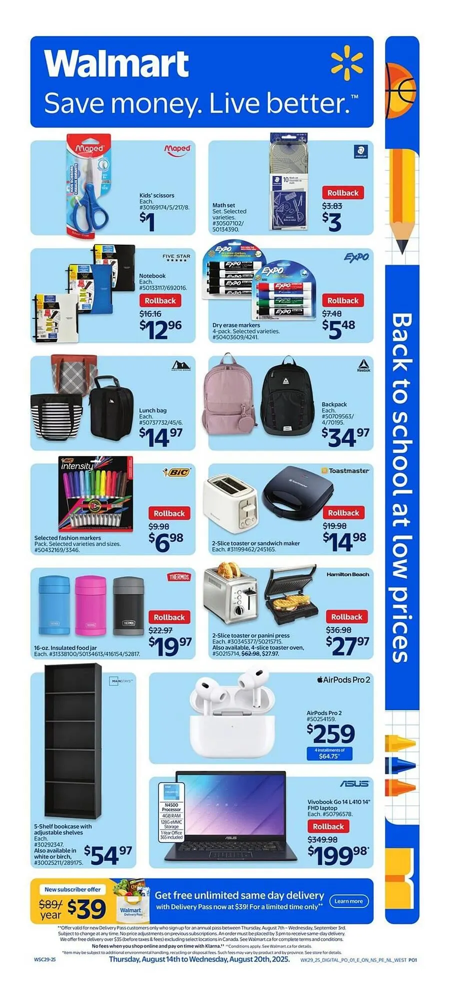 Walmart flyer from August 14 to August 20 2025 - flyer page 10