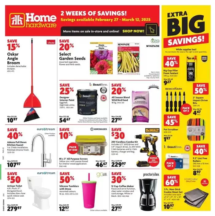 Great discounts on selected products from February 27 to March 12 2025 - flyer page 1