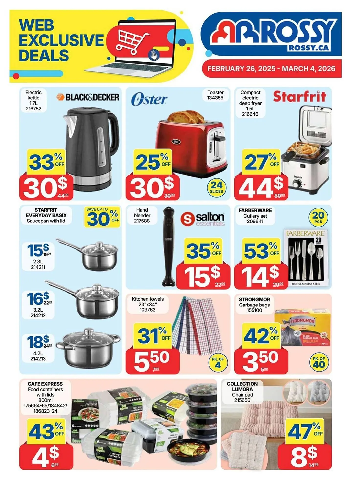 Rossy flyer from February 26 to March 4 2026 - flyer page 1