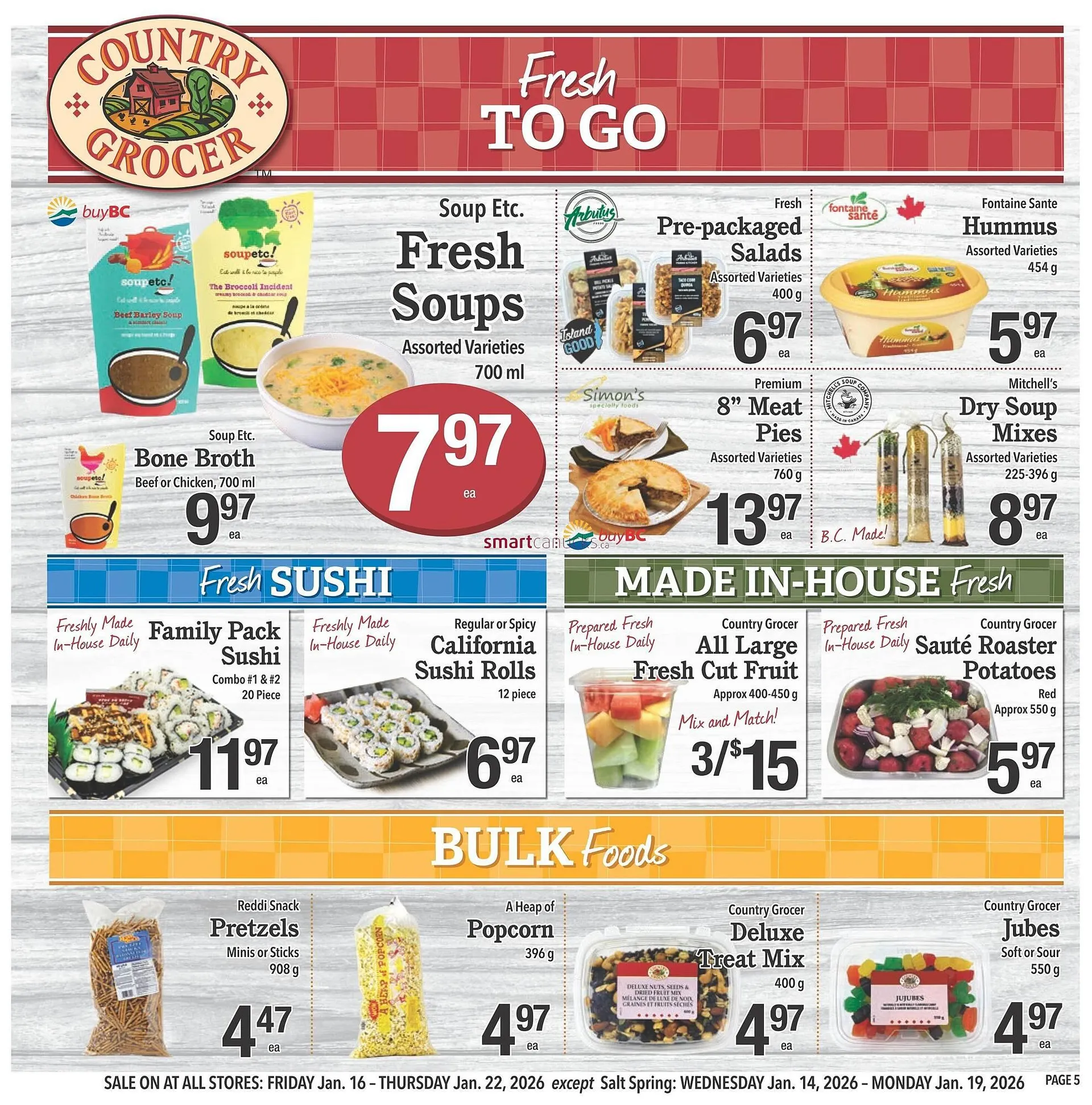Country Grocer flyer from January 16 to January 22 2026 - flyer page 5