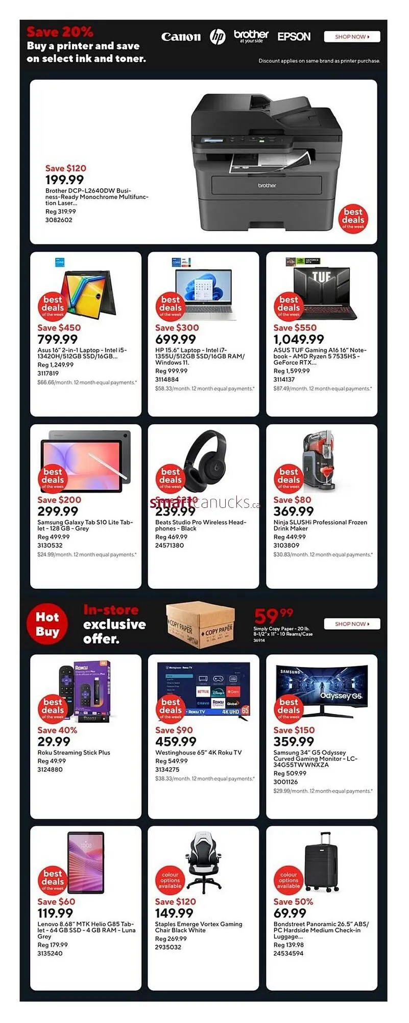 Staples flyer from November 27 to December 3 2025 - flyer page 2