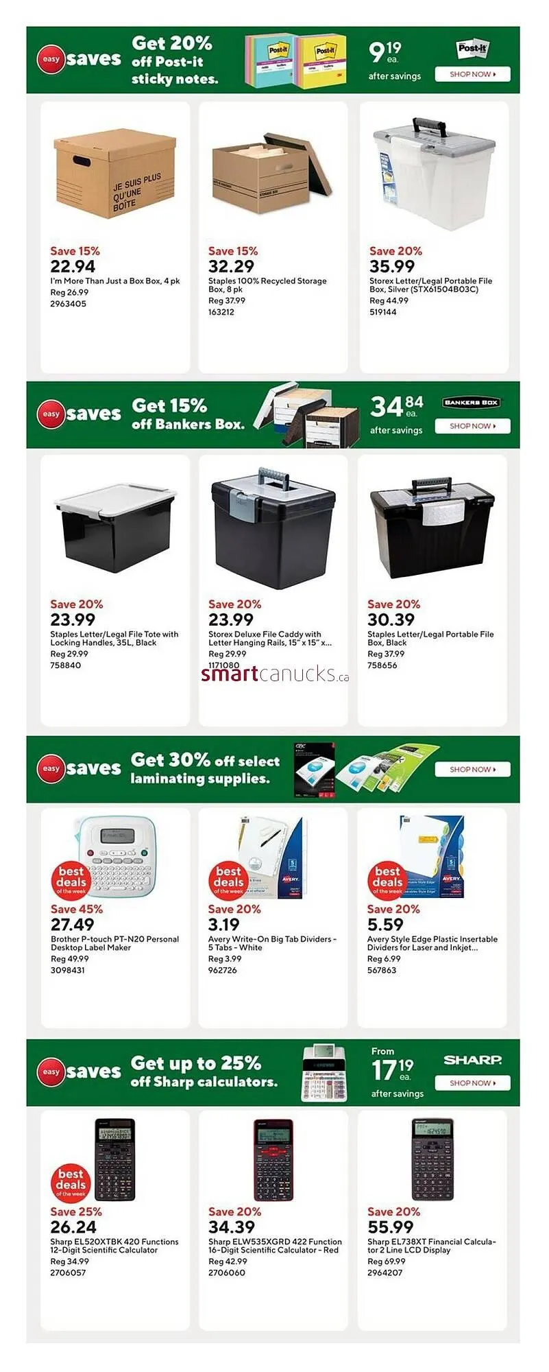 Staples flyer from October 3 to October 9 2025 - flyer page 13