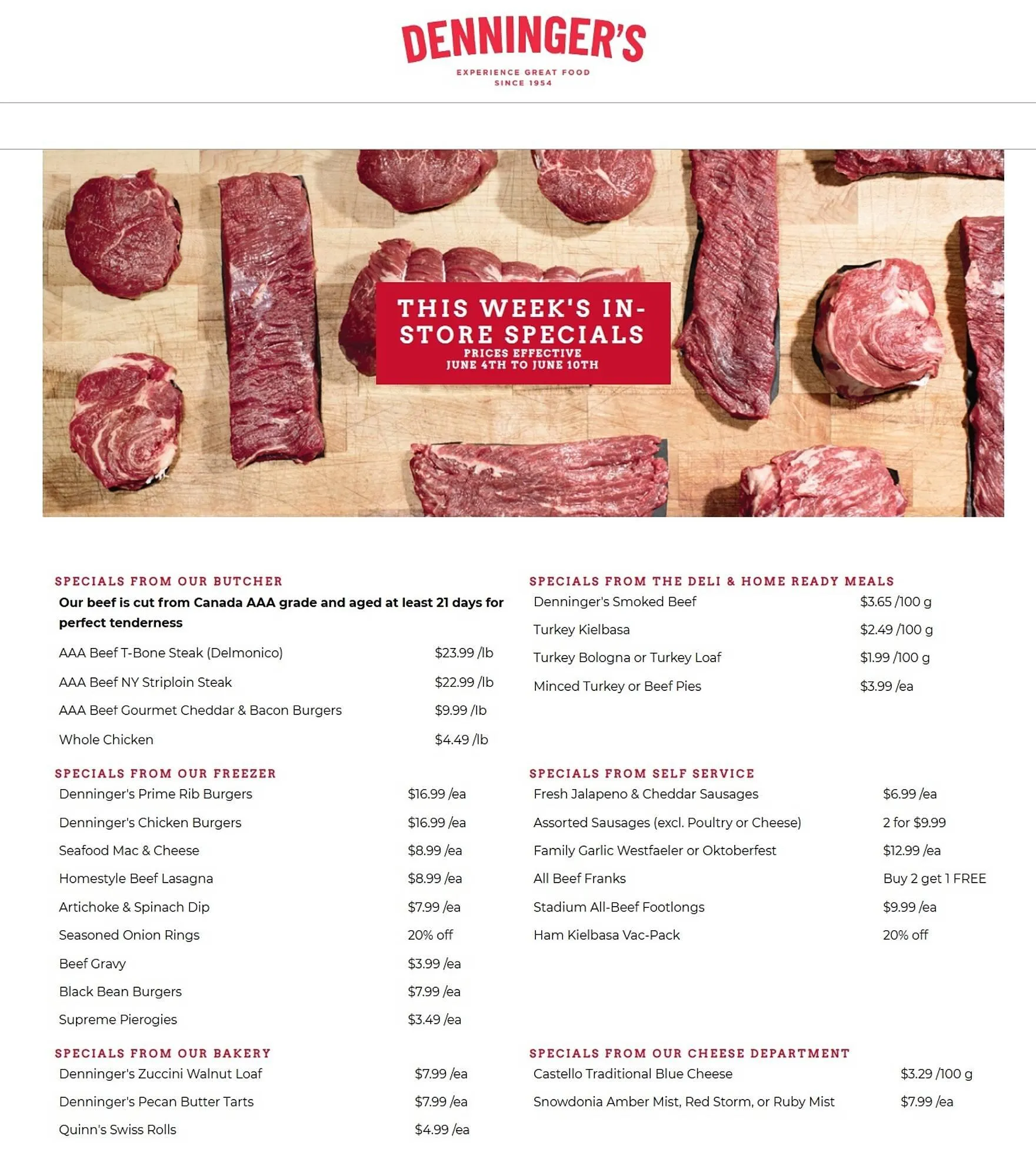 Denningers flyer - 1