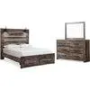 Drystan 5 Piece Queen Storage Bedroom - Multi