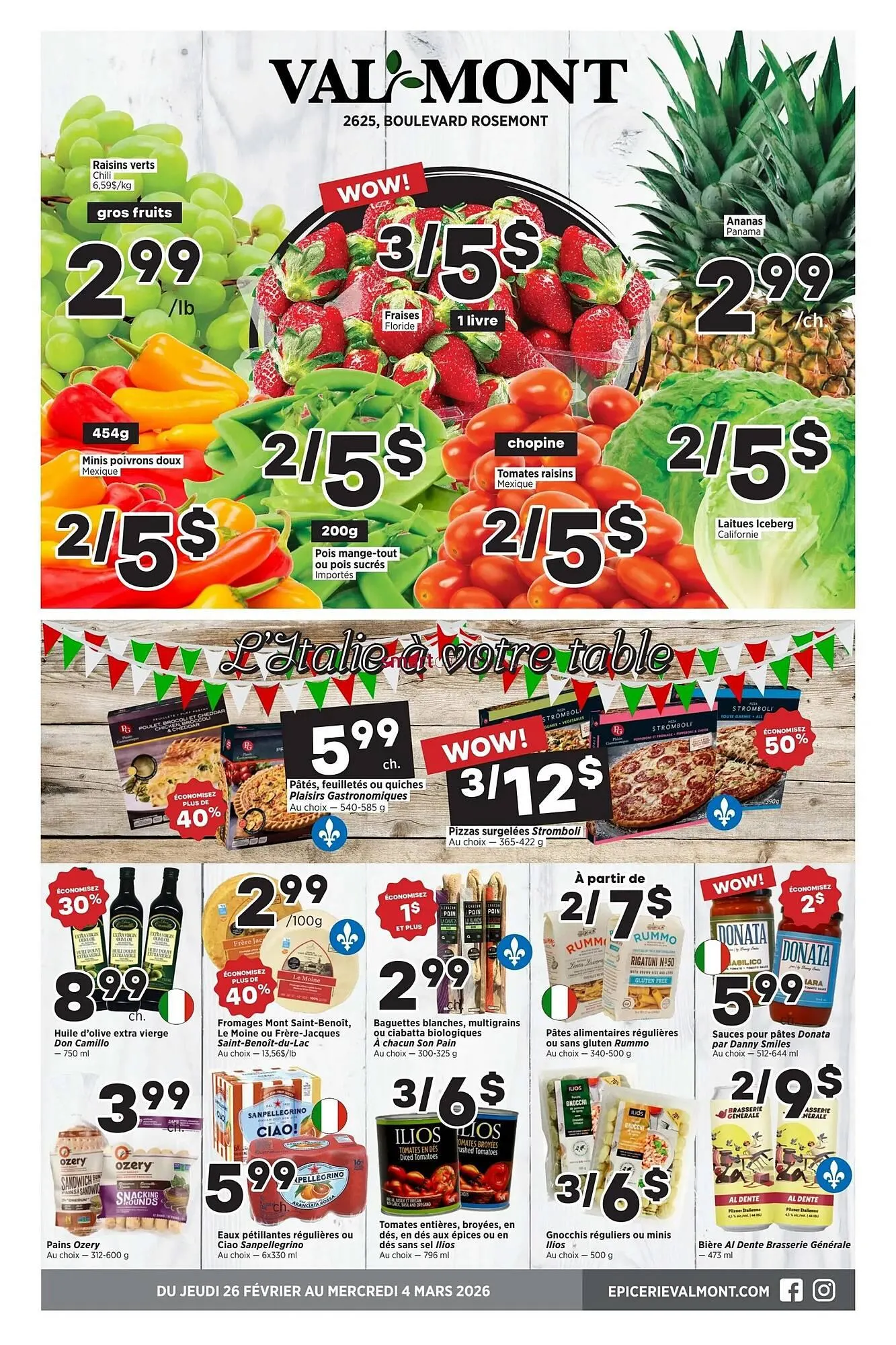 Val-Mont flyer from February 26 to March 4 2026 - flyer page 1
