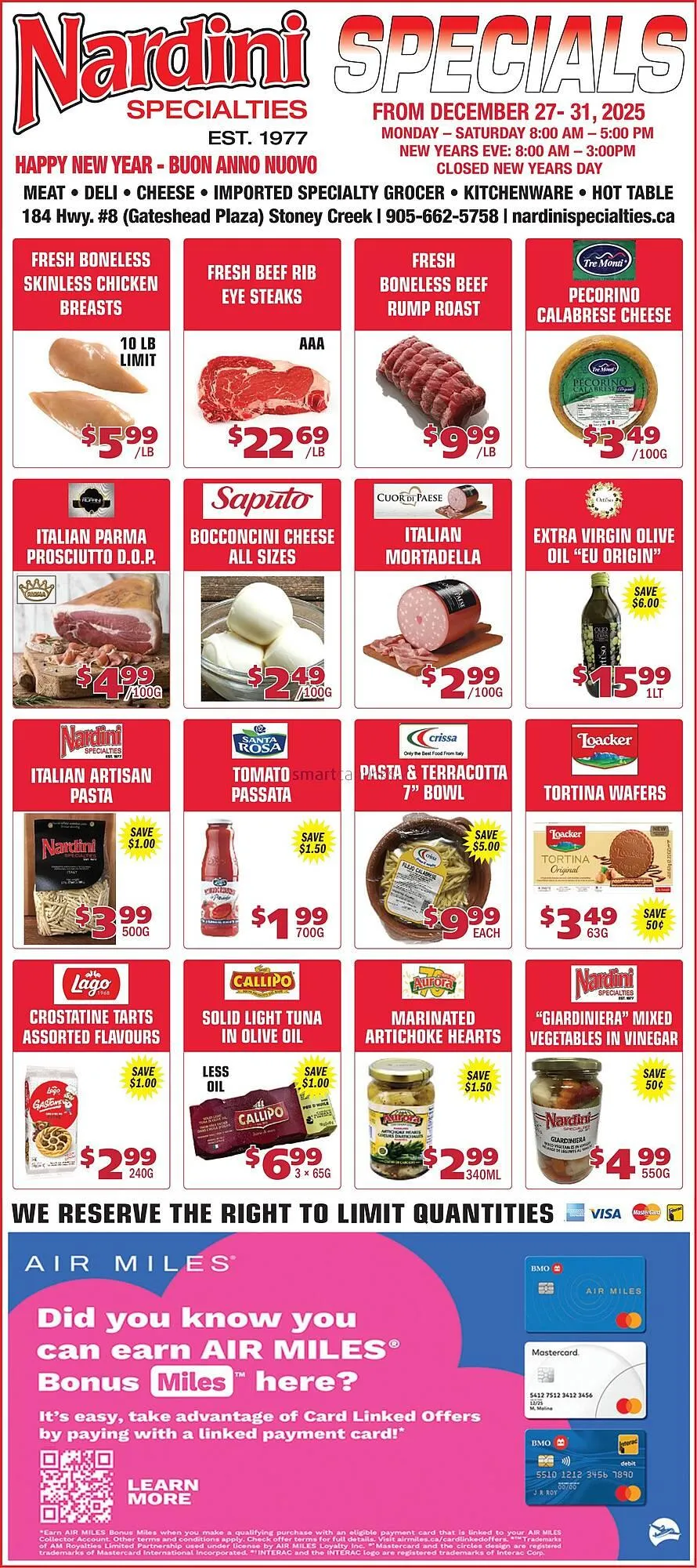 Nardini Specialties flyer from December 27 to December 31 2025 - flyer page 1
