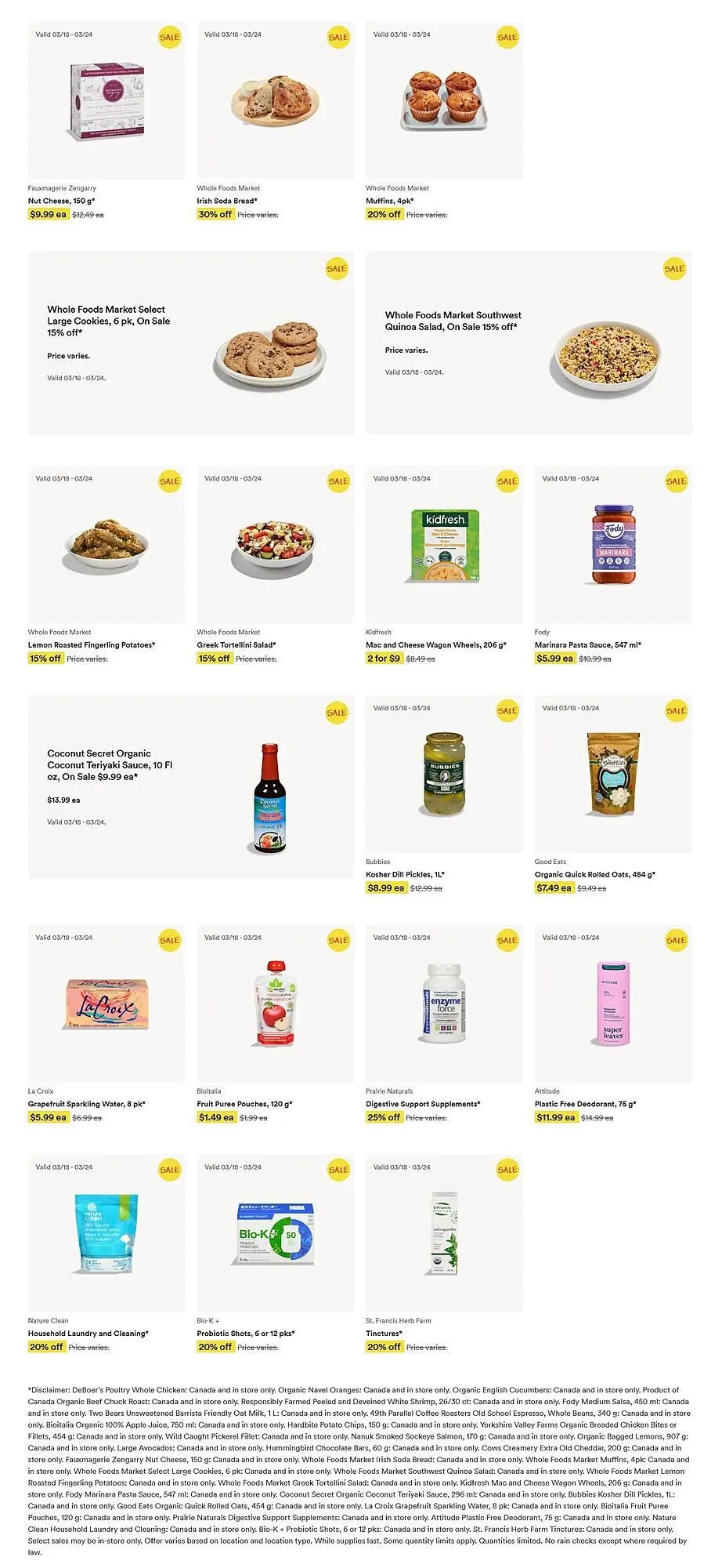 Whole Foods Market flyer from March 18 to March 24 2026 - flyer page 2