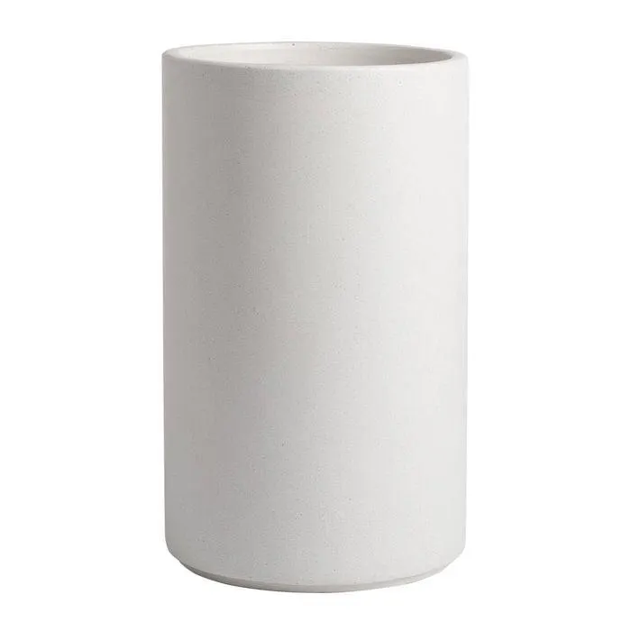 Tuscan Path 28cm White Harper Cylinder Pot