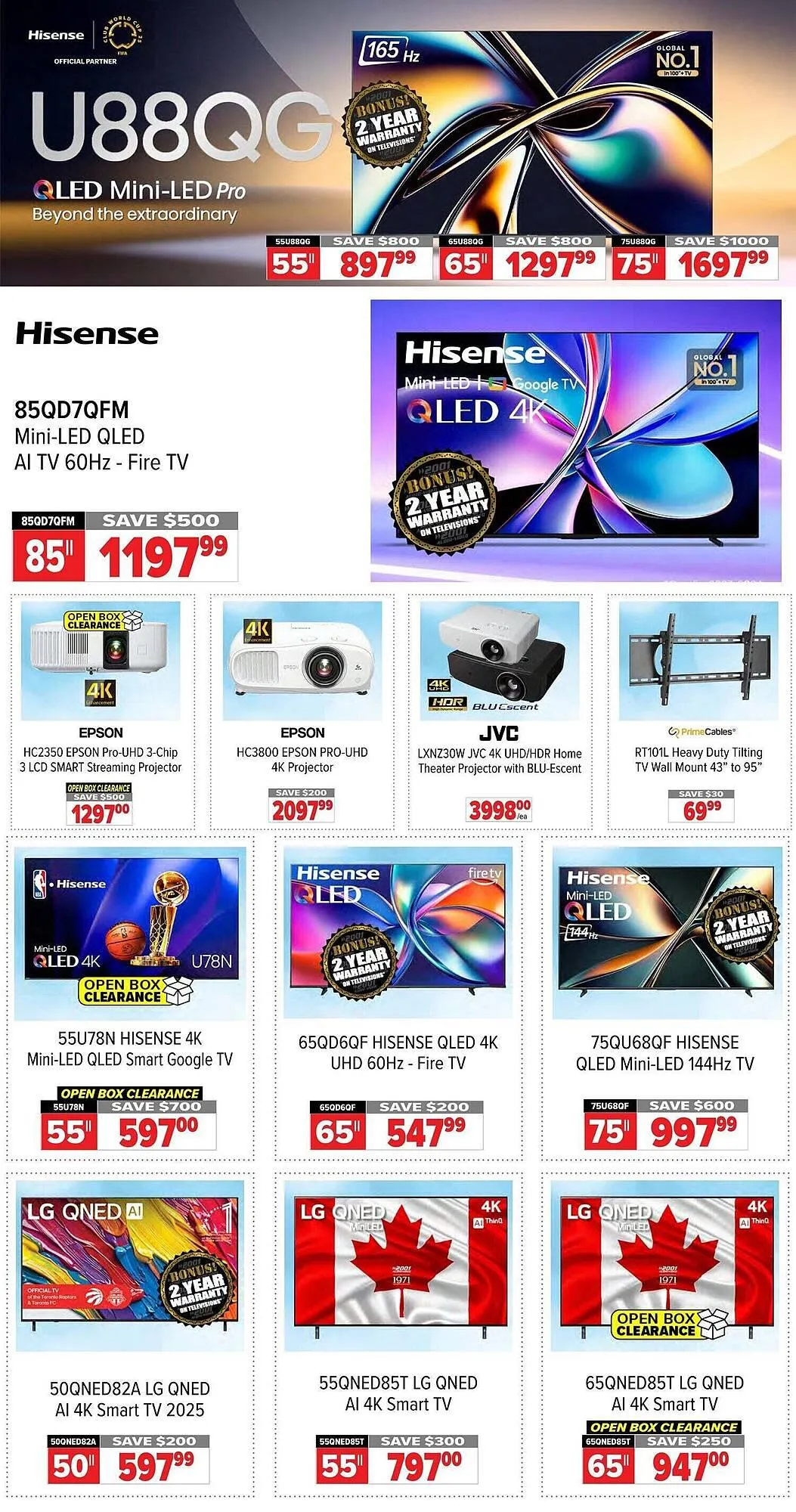 2001 Audio Video flyer from November 7 to November 14 2025 - flyer page 2