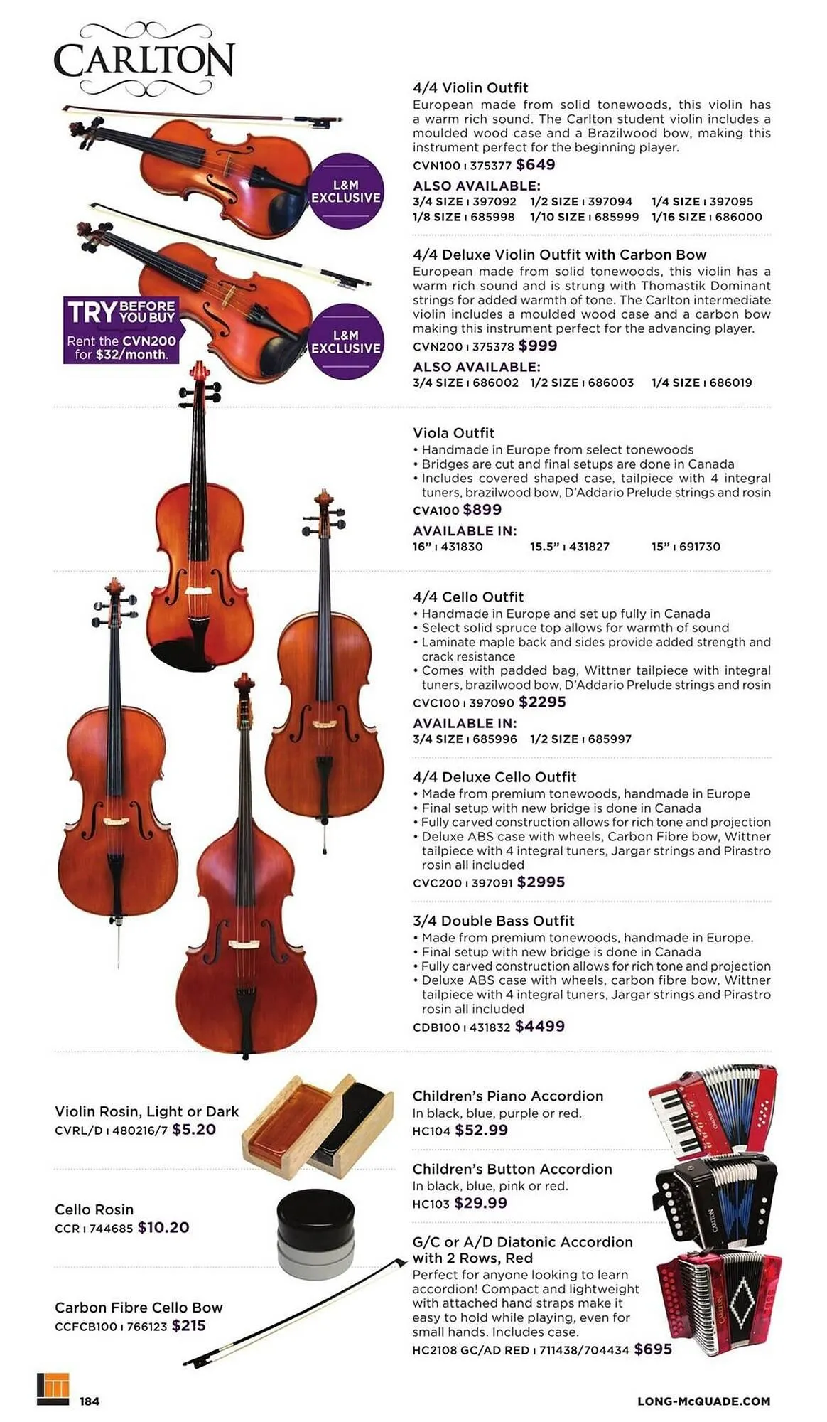 Long & McQuade flyer from October 9 to October 31 2025 - flyer page 184