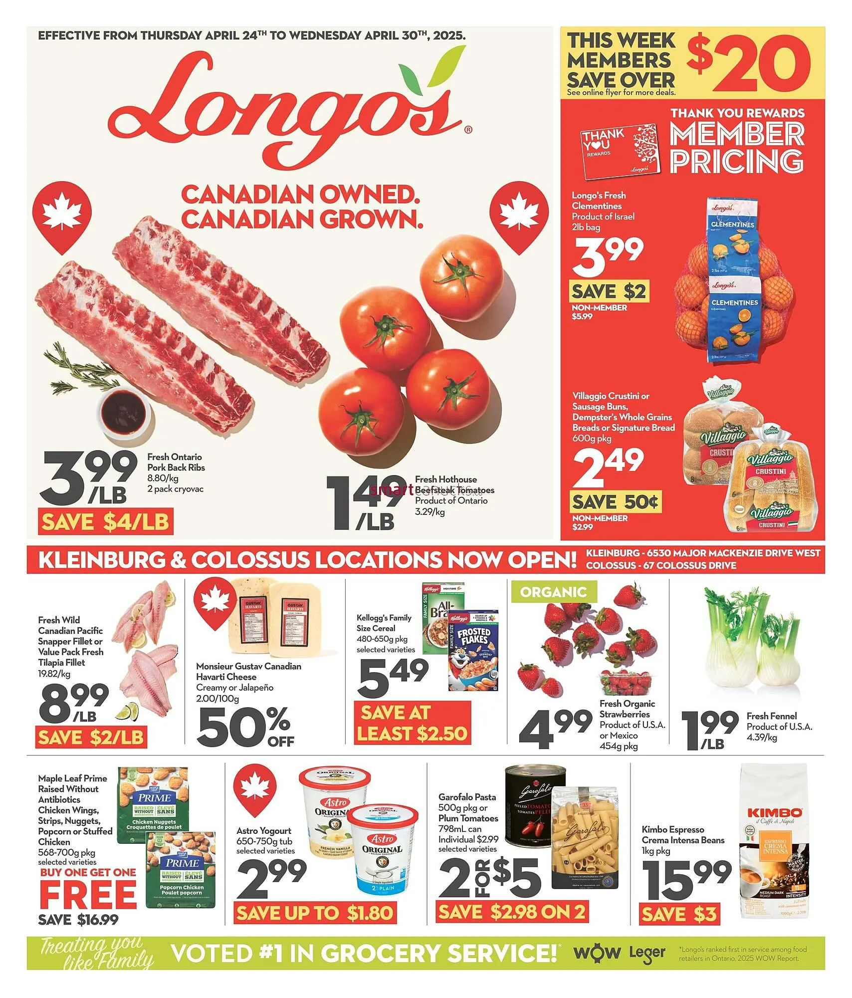 Longo's flyer from April 24 to April 30 2025 - flyer page 1