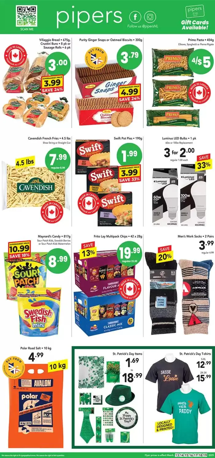 Flyer Pipers from March 13 to March 19 2025 - flyer page 1