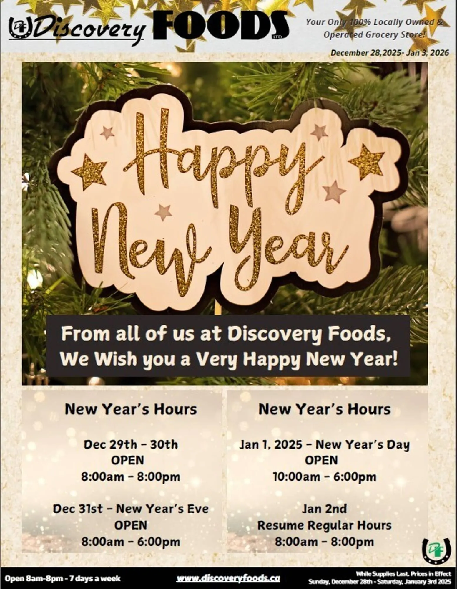 Discovery Foods flyer from December 28 to January 3 2026 - flyer page 1