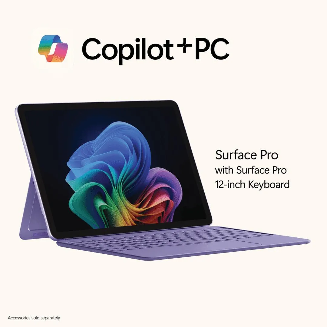 Surface Pro CoPilot+ PC 12" Snapdragon X Plus 8 Core 16GB 512GB -Violet