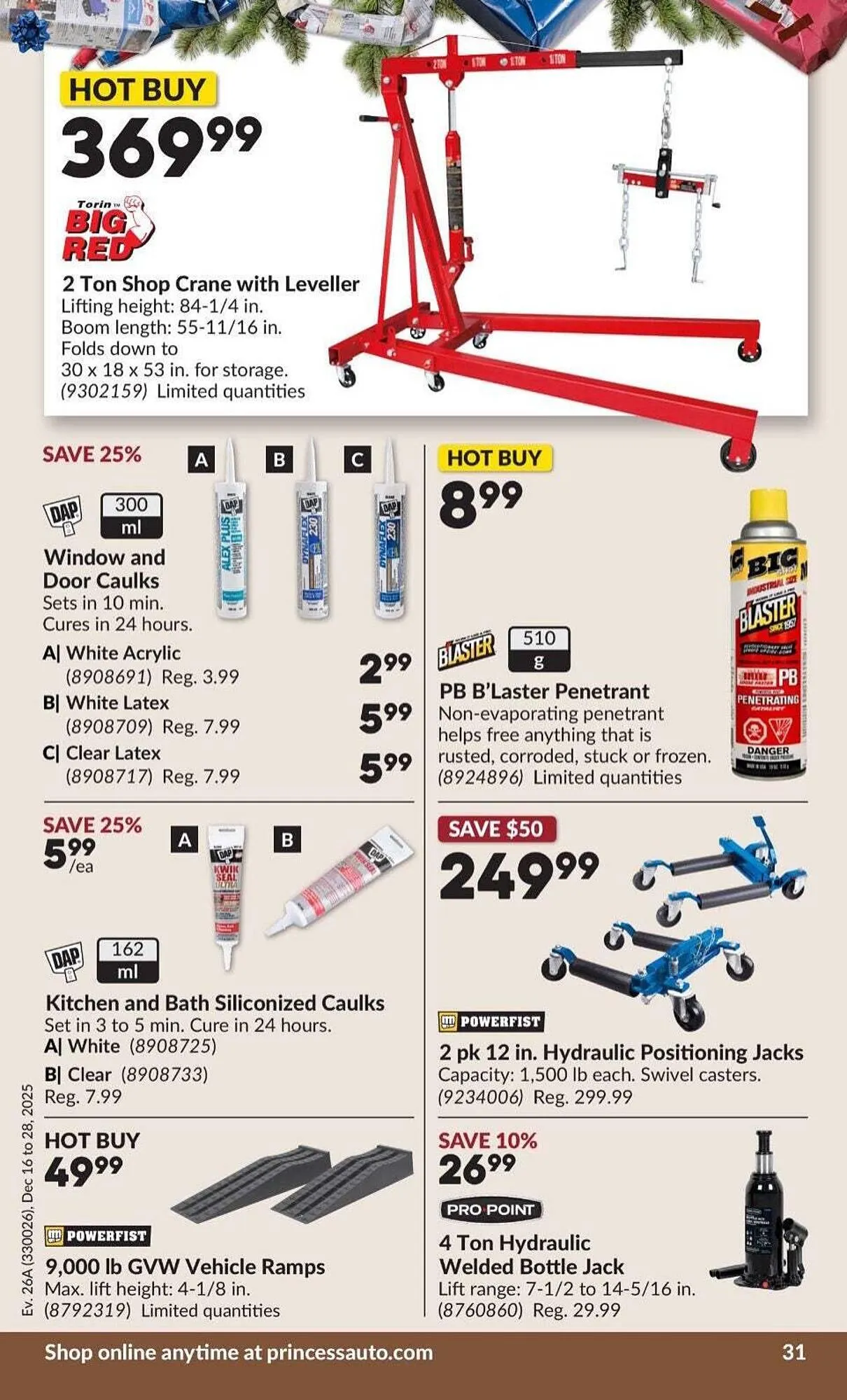 Princess Auto flyer from December 12 to December 19 2025 - flyer page 36
