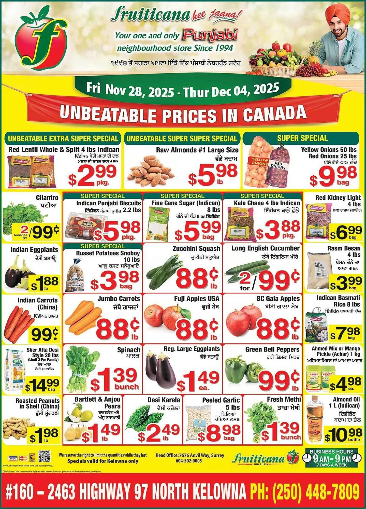 Fruiticana flyer from November 28 to December 4 2025 - flyer page 1