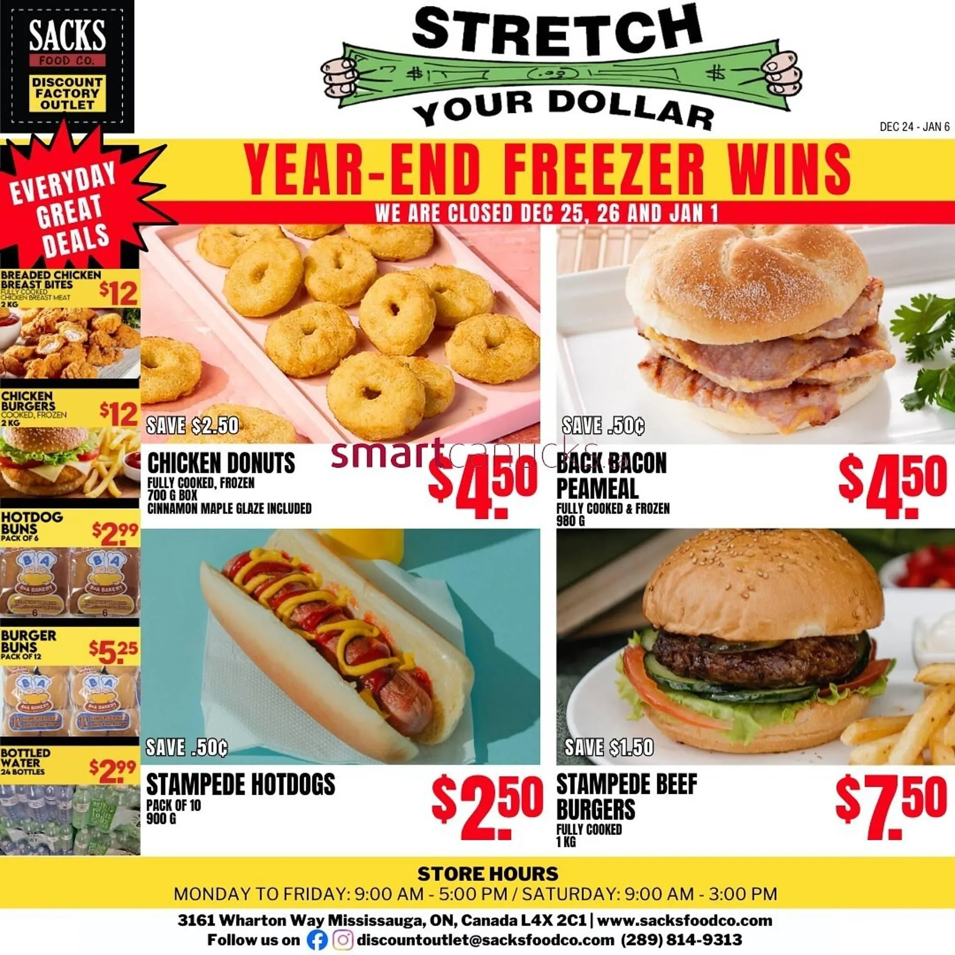 Sacks Food Co. flyer from December 24 to January 6 2026 - flyer page 1