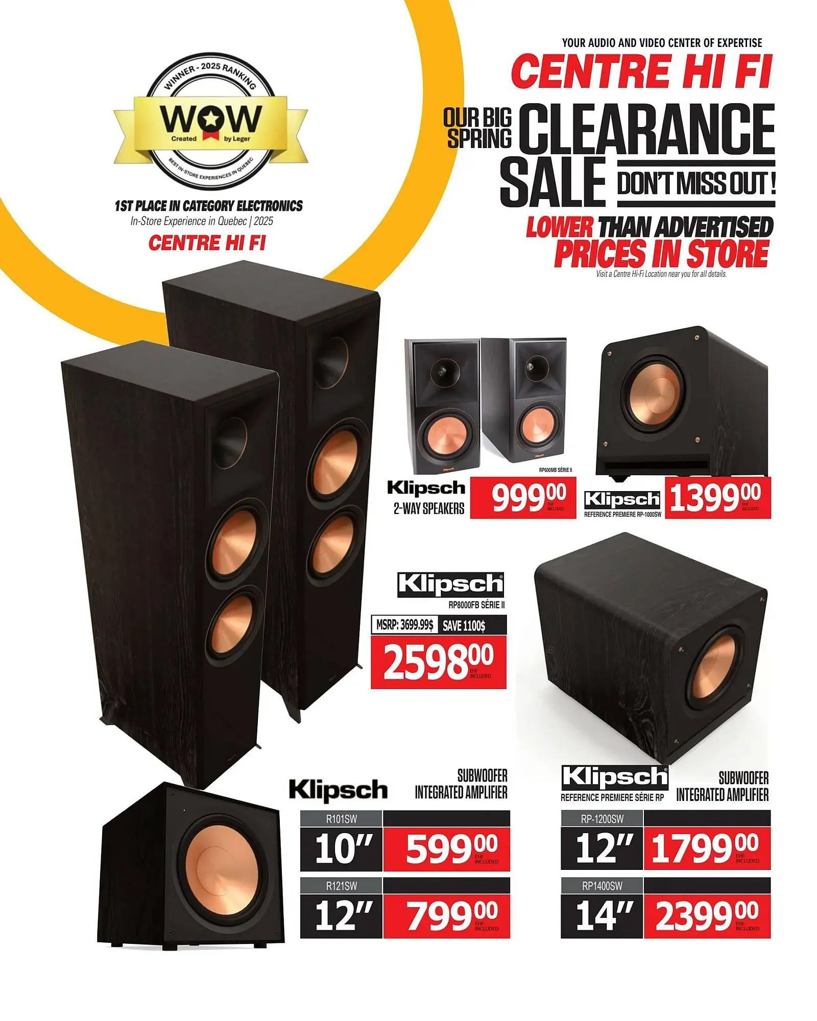 Centre Hi-Fi flyer from April 11 to April 17 2025 - flyer page 34