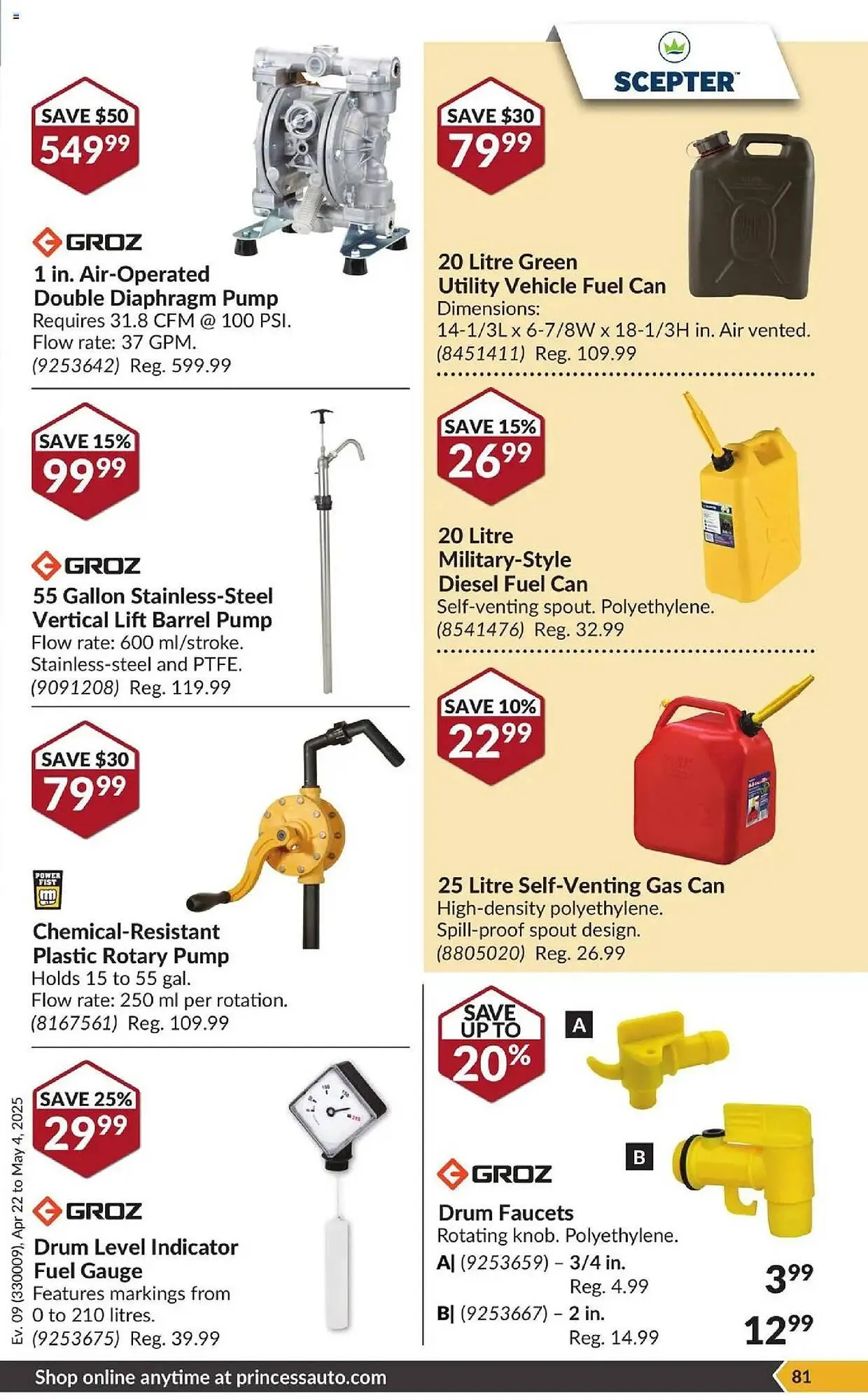 Princess Auto flyer from April 22 to May 4 2025 - flyer page 86