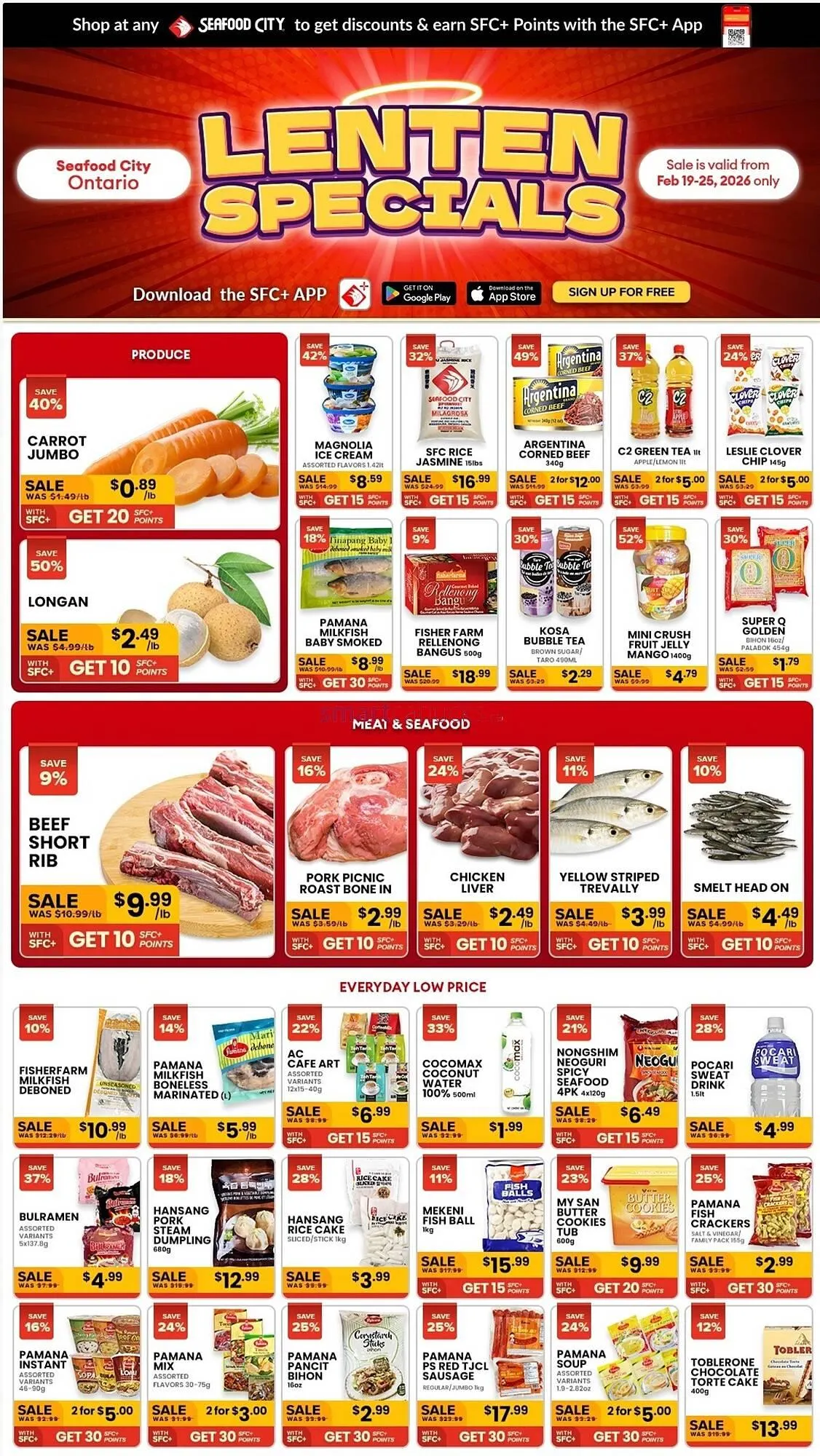 Seafood City Supermarket weekly ad from February 19 to February 25 2026 - flyer page 1