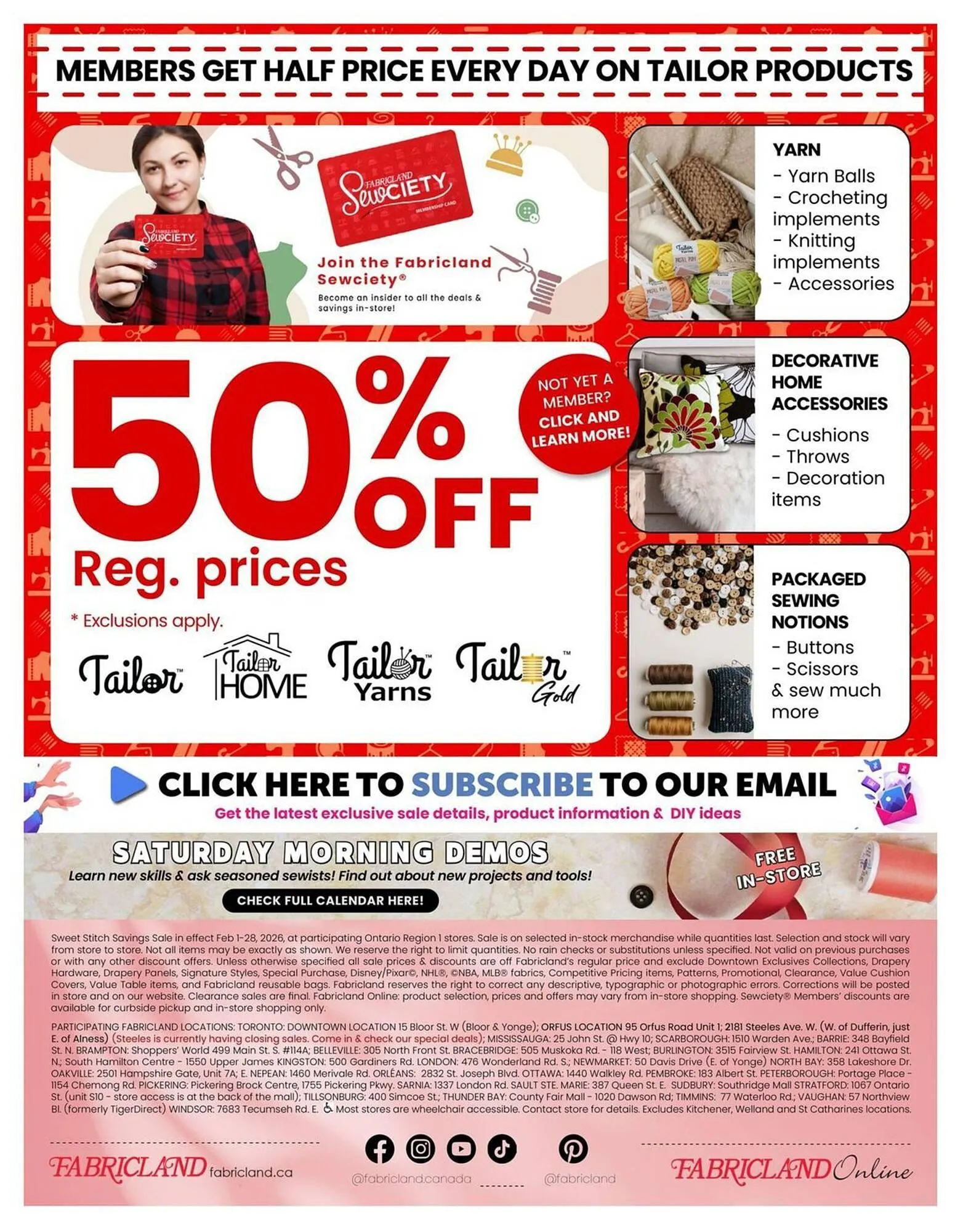Fabricland flyer from February 1 to February 28 2026 - flyer page 15