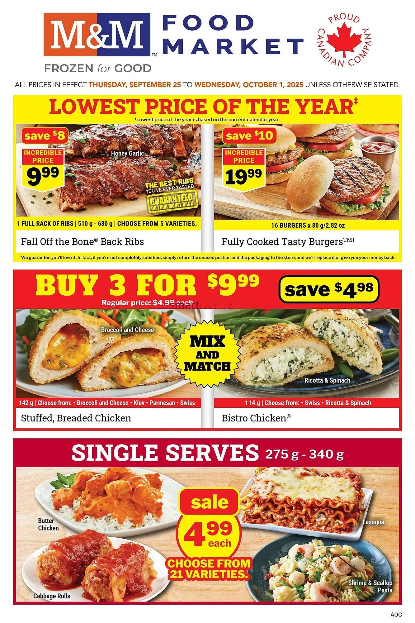 M & M Food Market flyer from September 25 to October 1 2025 - flyer page 1