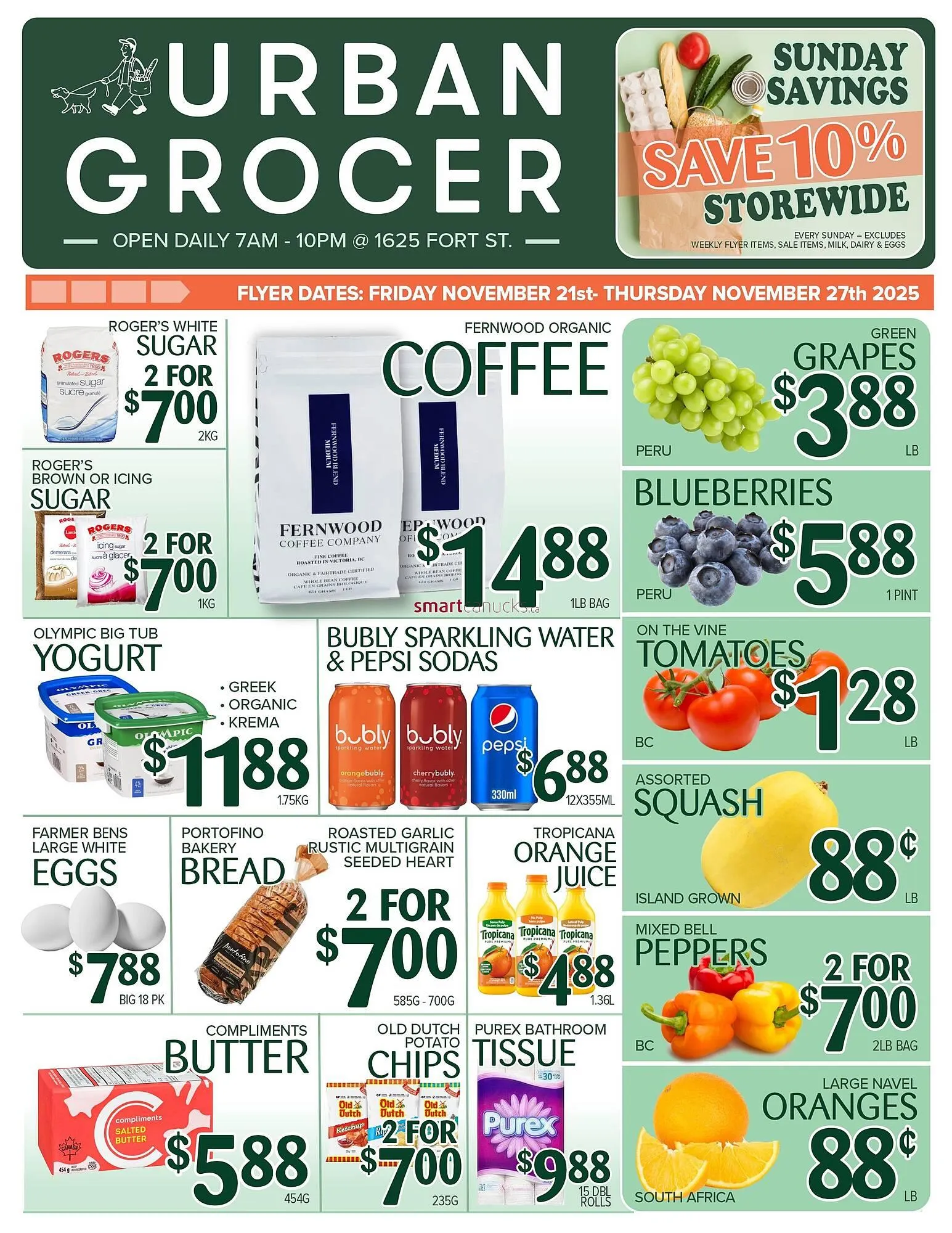 Urban Grocer flyer from November 21 to November 27 2025 - flyer page 1