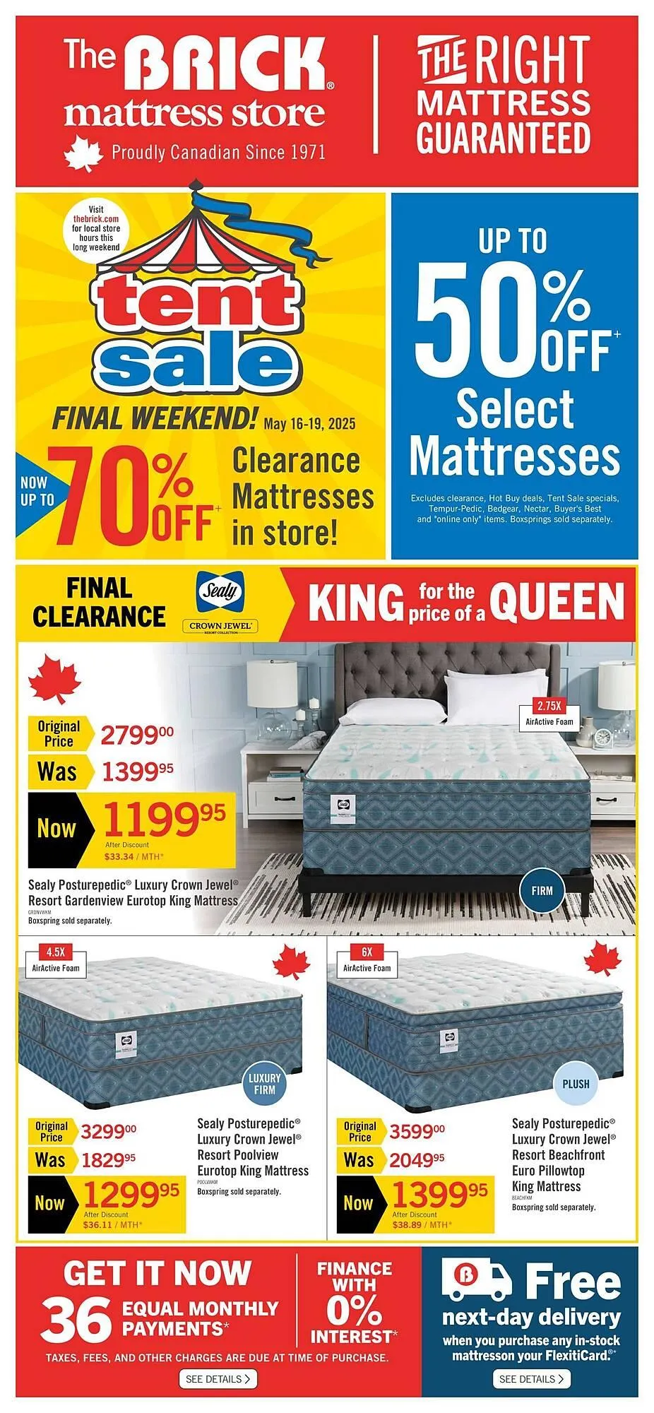 The Brick flyer from May 16 to May 23 2025 - flyer page 1