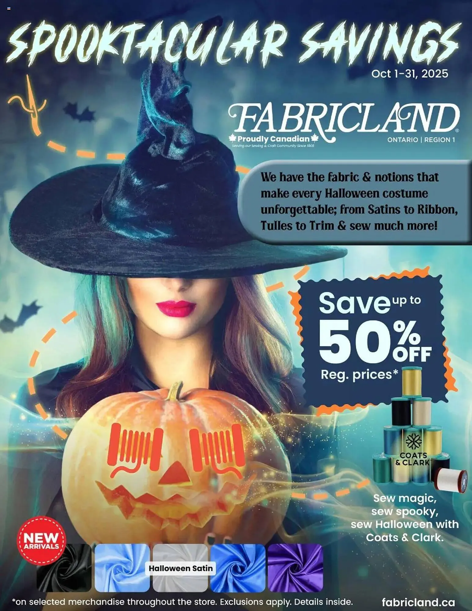 Fabricland flyer from October 1 to November 1 2025 - flyer page 1