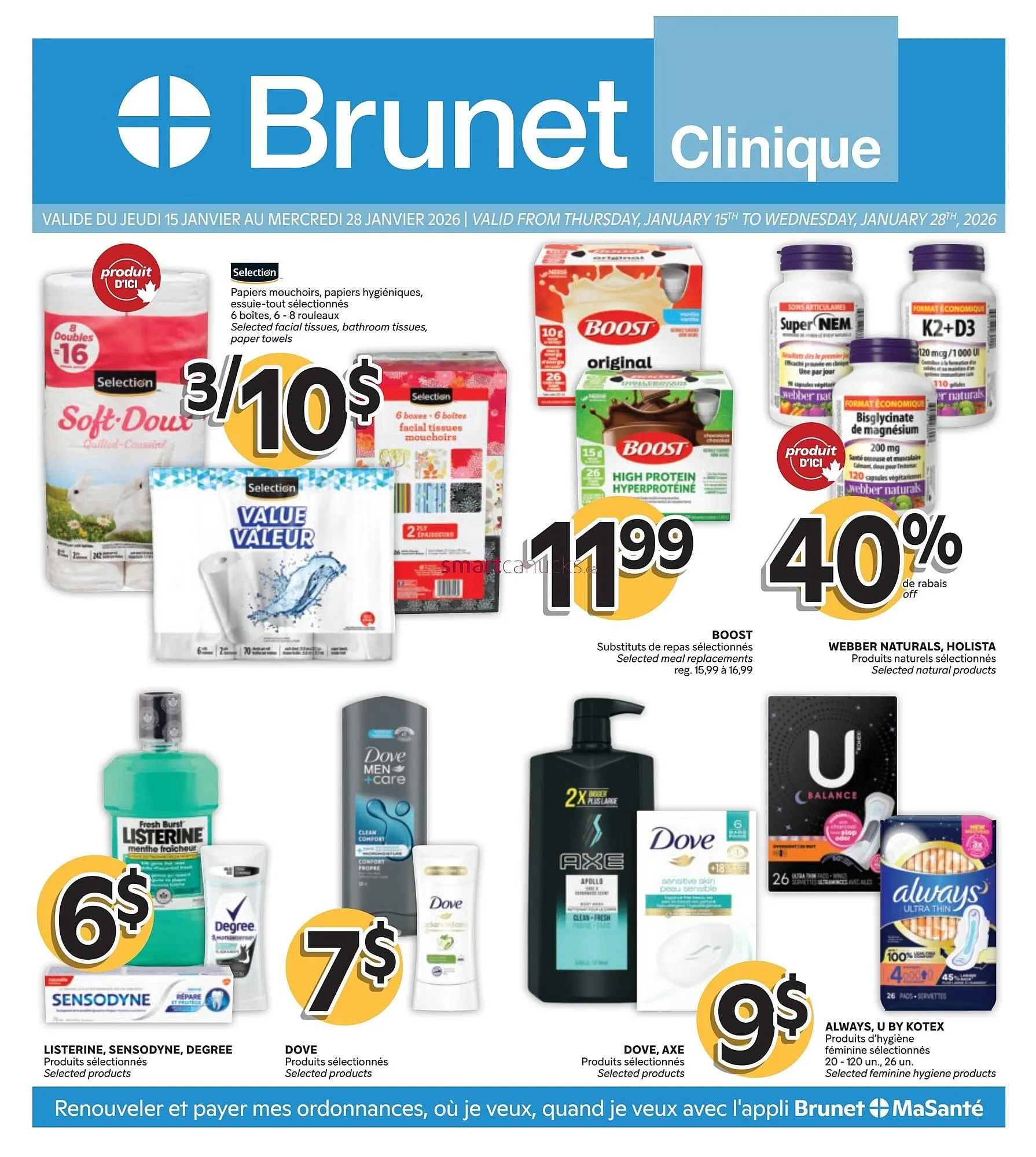 Brunet flyer from January 15 to January 28 2026 - flyer page 1