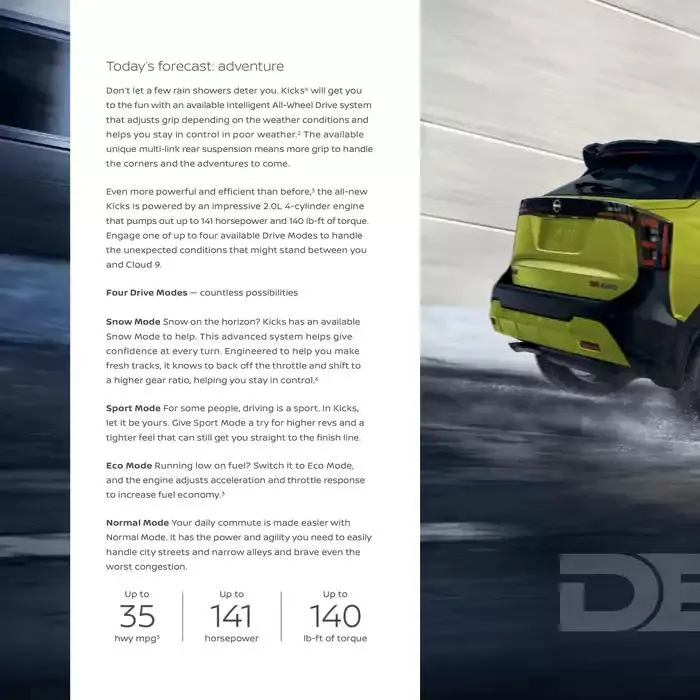 Nissan Kicks 2025 from February 25 to February 25 2026 - flyer page 9