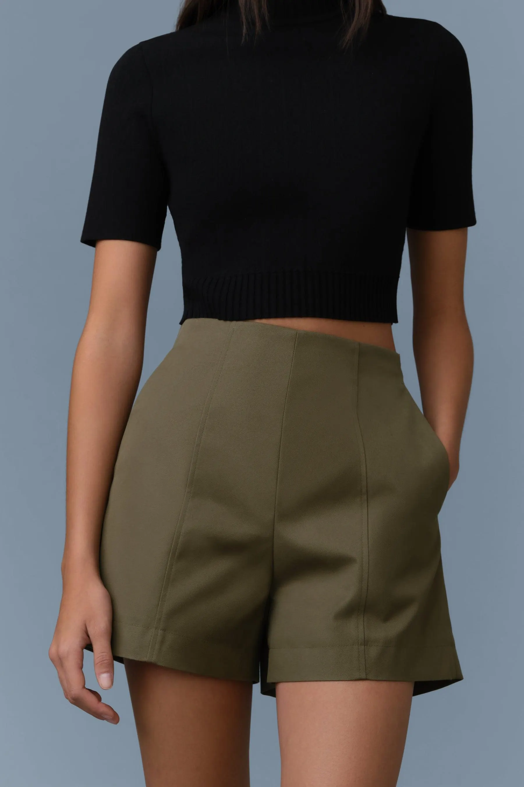 DAVA-CO Panelled Cotton Shorts