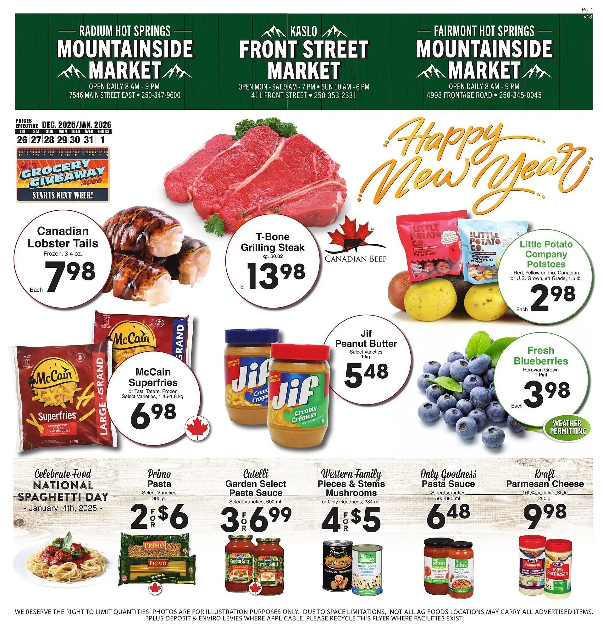 AG Foods flyer from December 26 to January 1 2026 - flyer page 1
