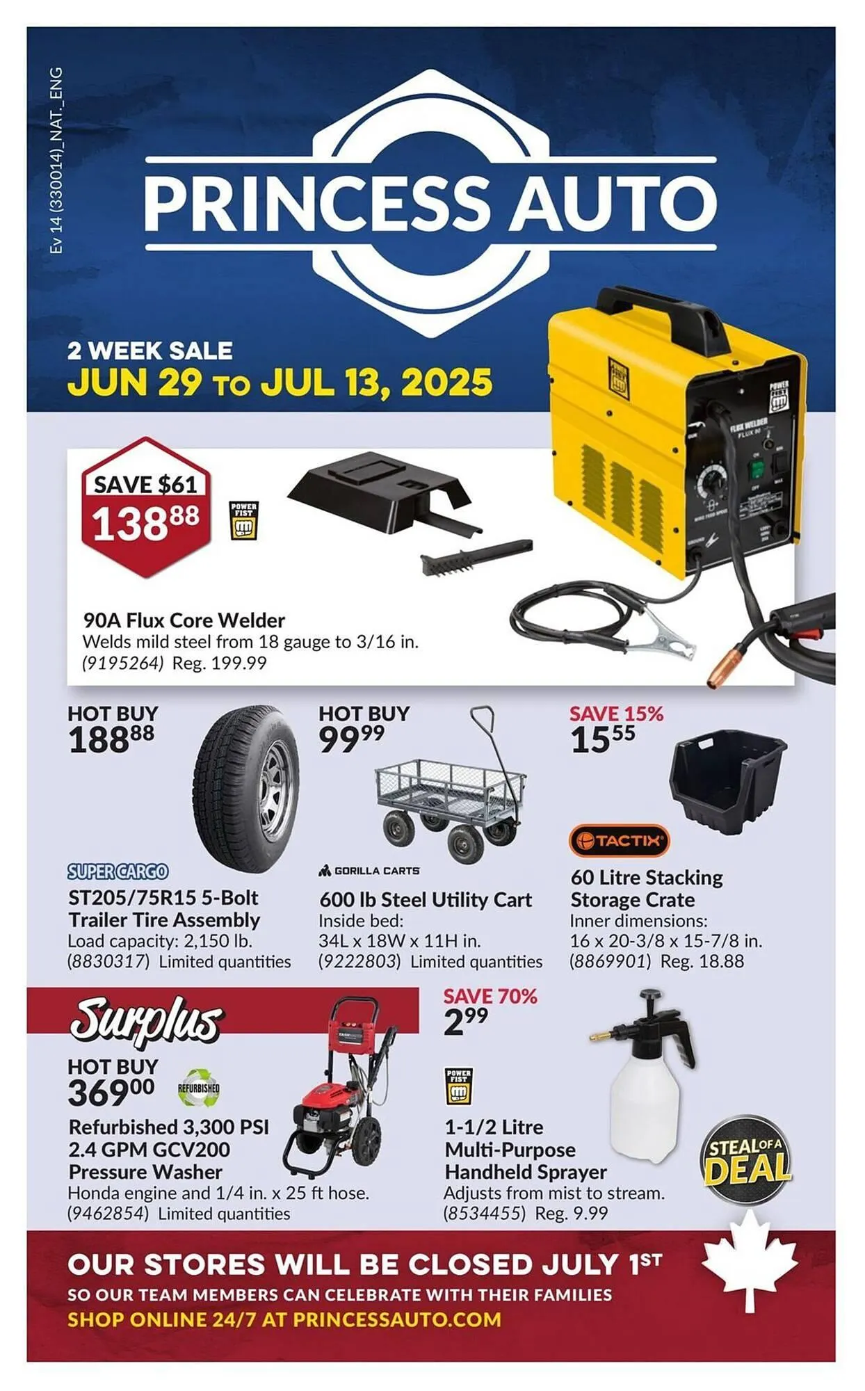 Princess Auto flyer from June 29 to July 13 2025 - flyer page 1