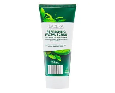 LACURA ® Refreshing Facial Scrub with Green Tea & Olive Leaf 150ml