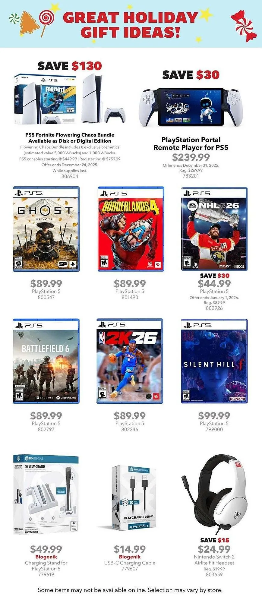GameStop flyer from December 1 to January 1 2026 - flyer page 3