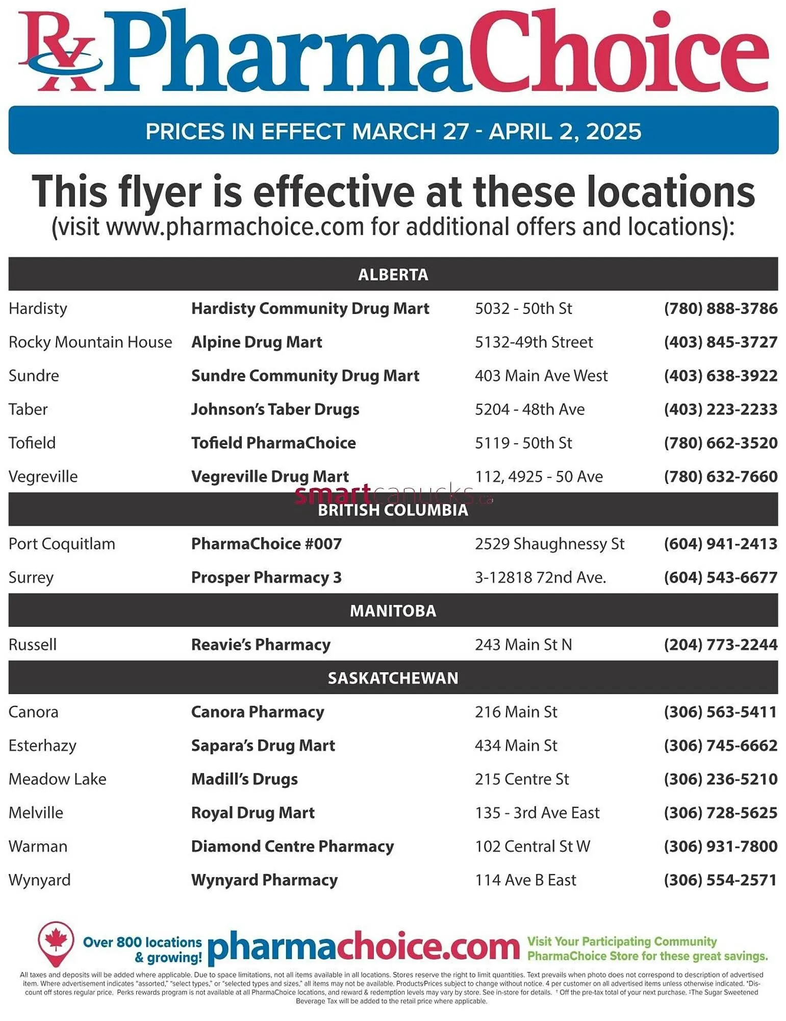 PharmaChoice flyer from March 27 to April 9 2025 - flyer page 7