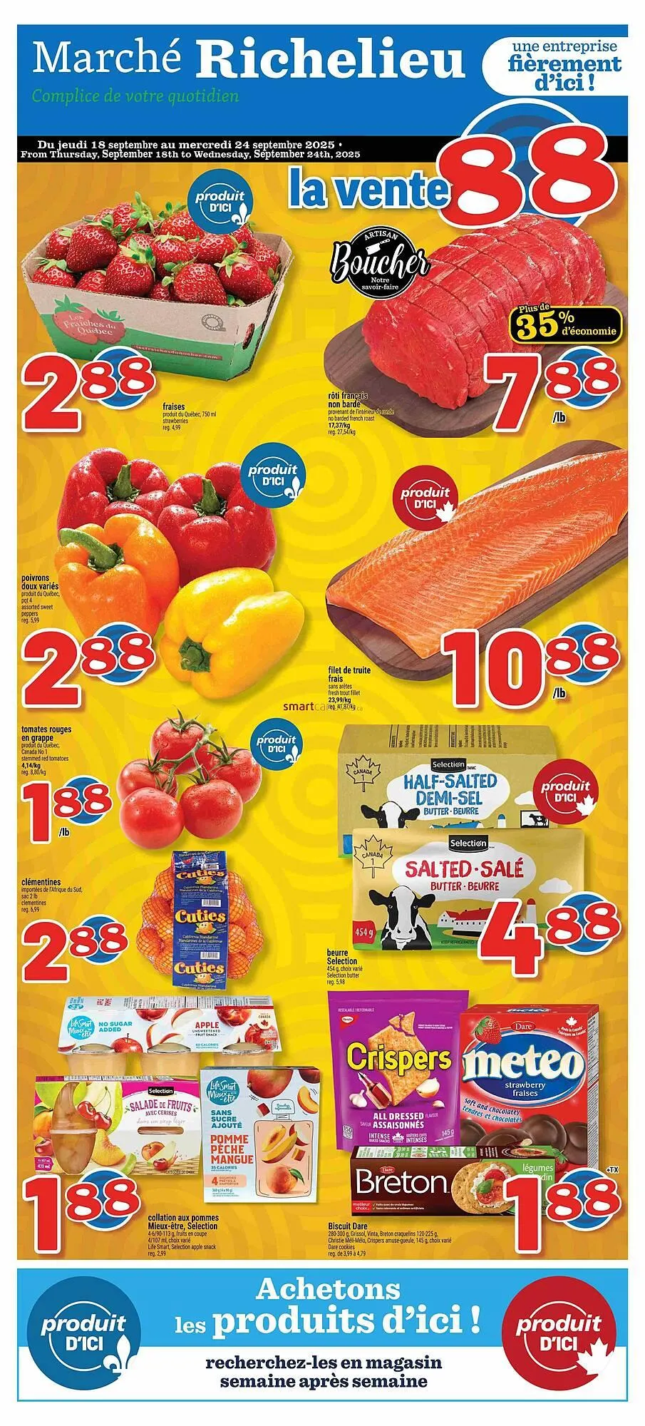 Marché Richelieu flyer from September 18 to September 24 2025 - flyer page 1