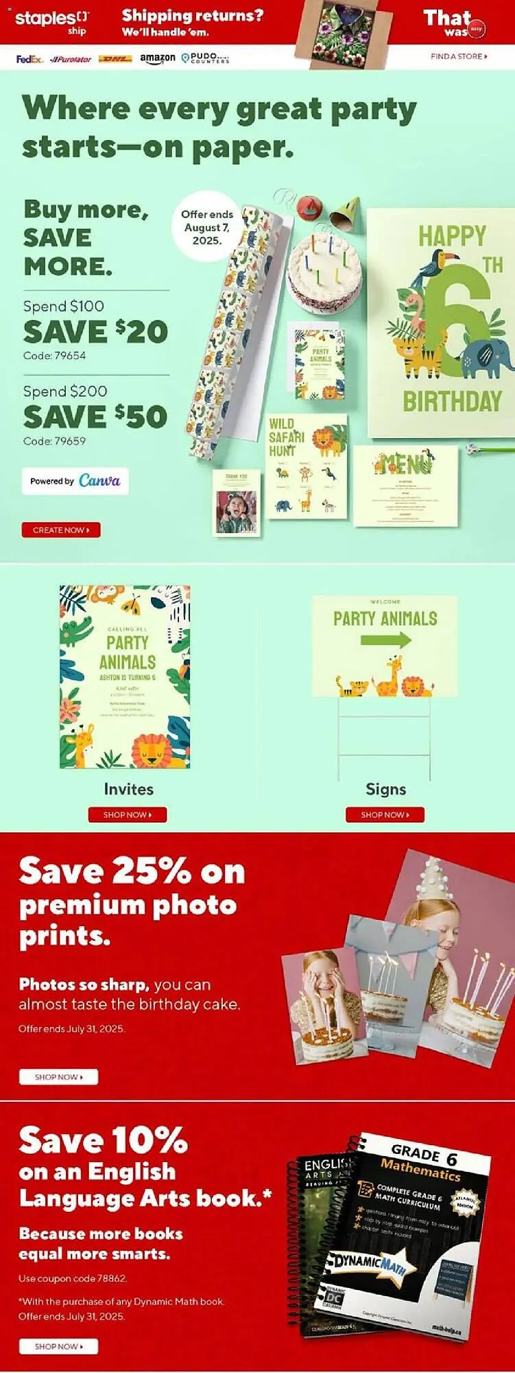 Staples flyer from July 18 to July 25 2025 - flyer page 17