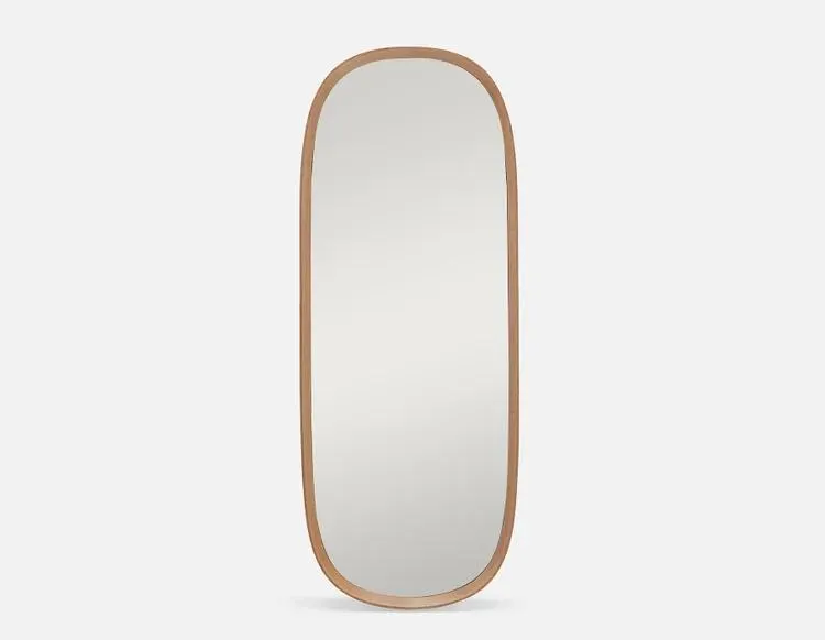 oak framed mirror 45 cm x 115 cm