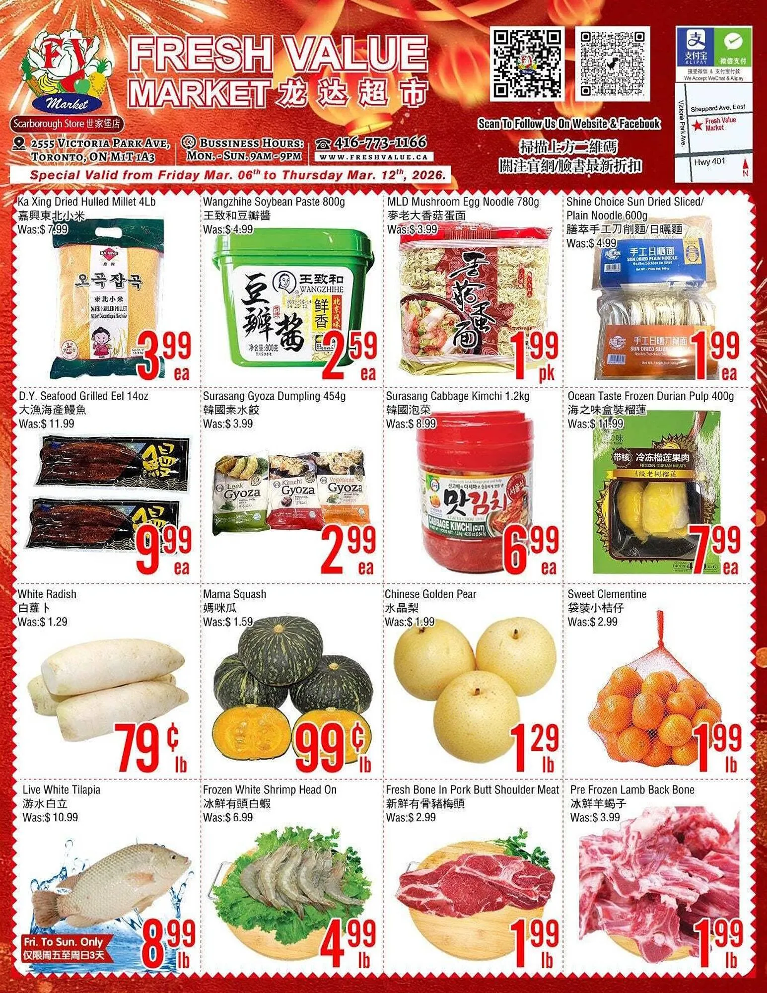 Fresh Value flyer from March 6 to March 12 2026 - flyer page 1