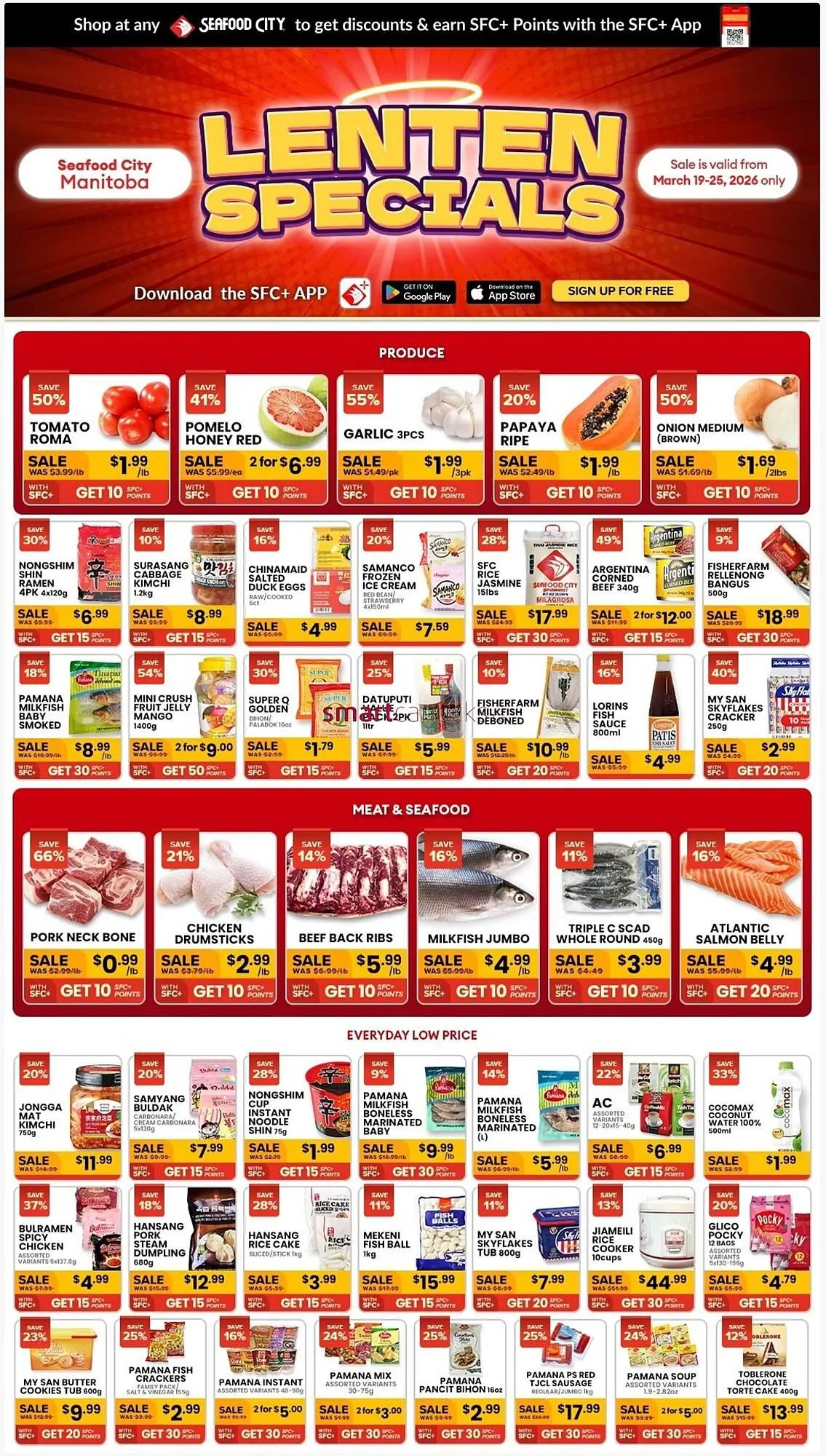 Seafood City Supermarket weekly ad from March 19 to March 25 2026 - flyer page 1
