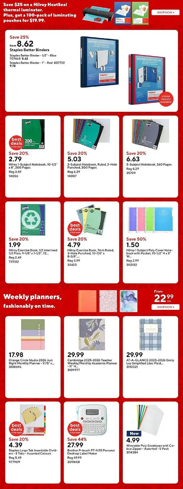 Staples flyer from August 1 to August 8 2025 - flyer page 5