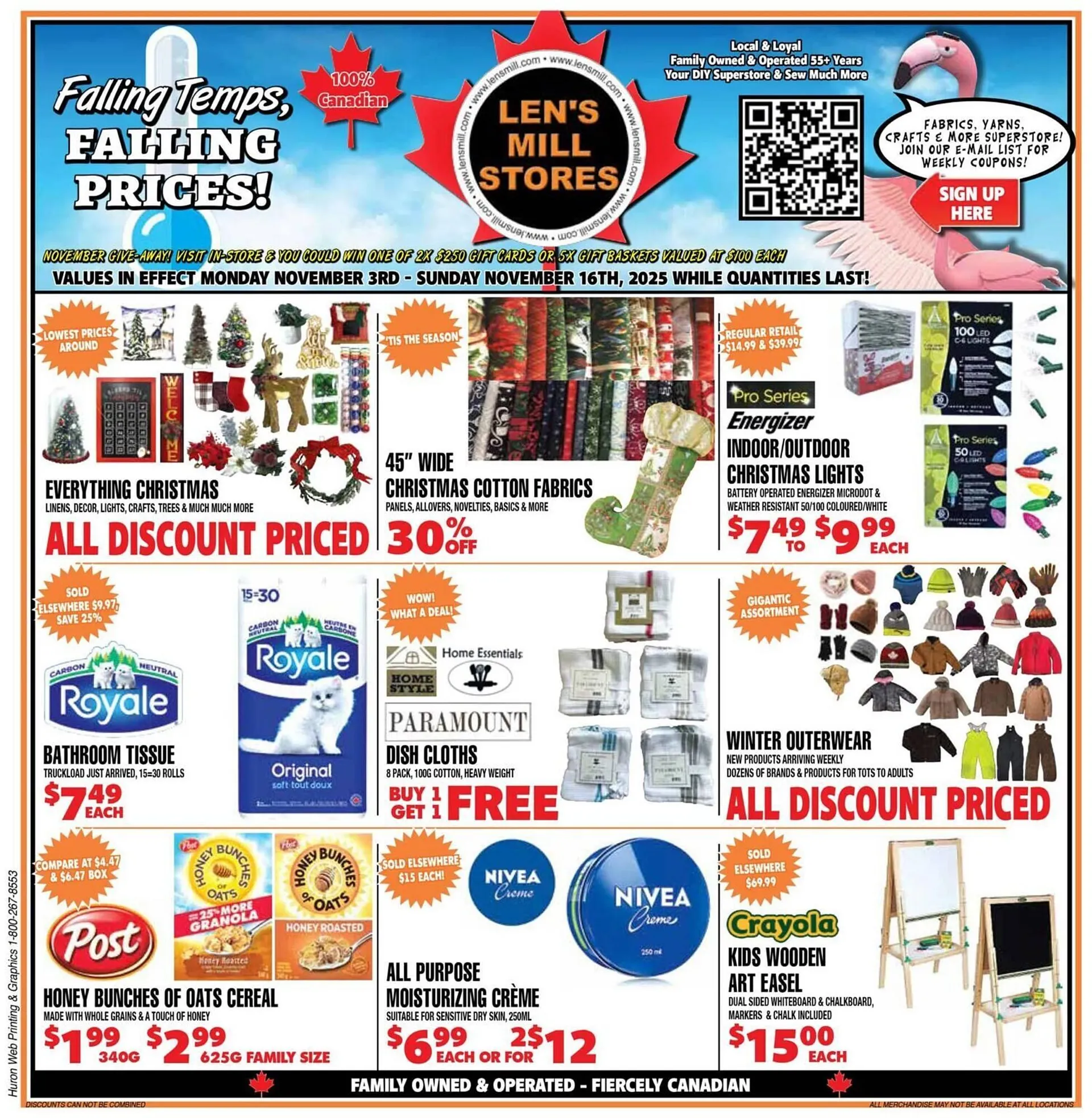 Len's Mill Stores flyer from November 3 to November 17 2025 - flyer page 1
