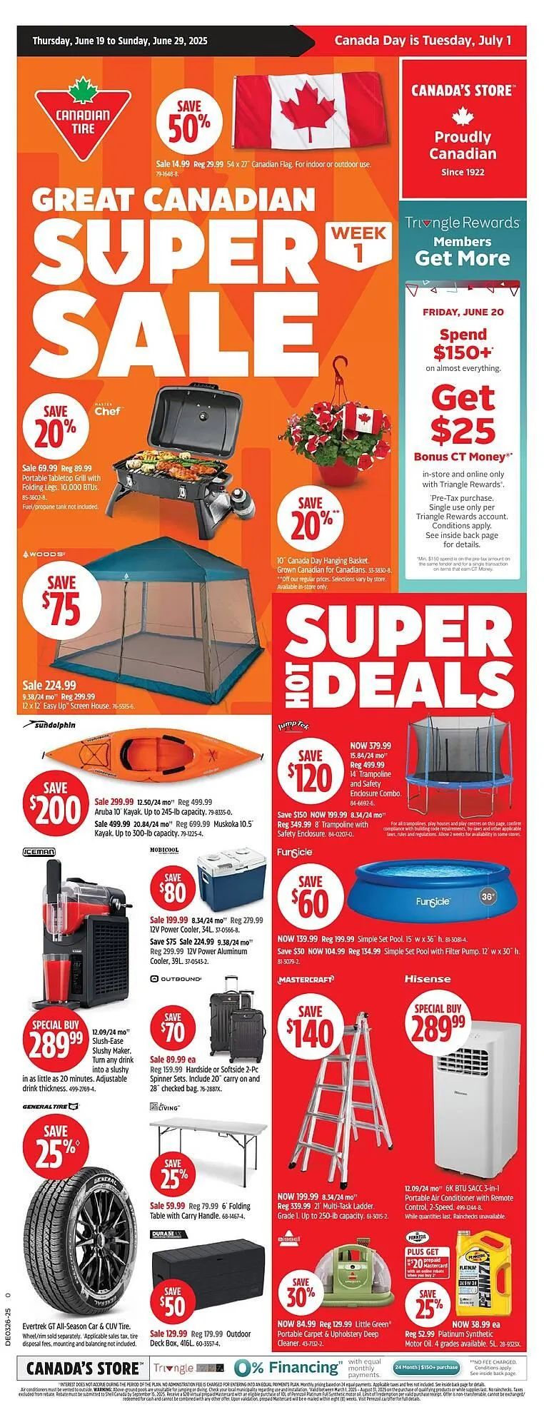 Canadian Tire flyer from June 19 to June 29 2025 - flyer page 1